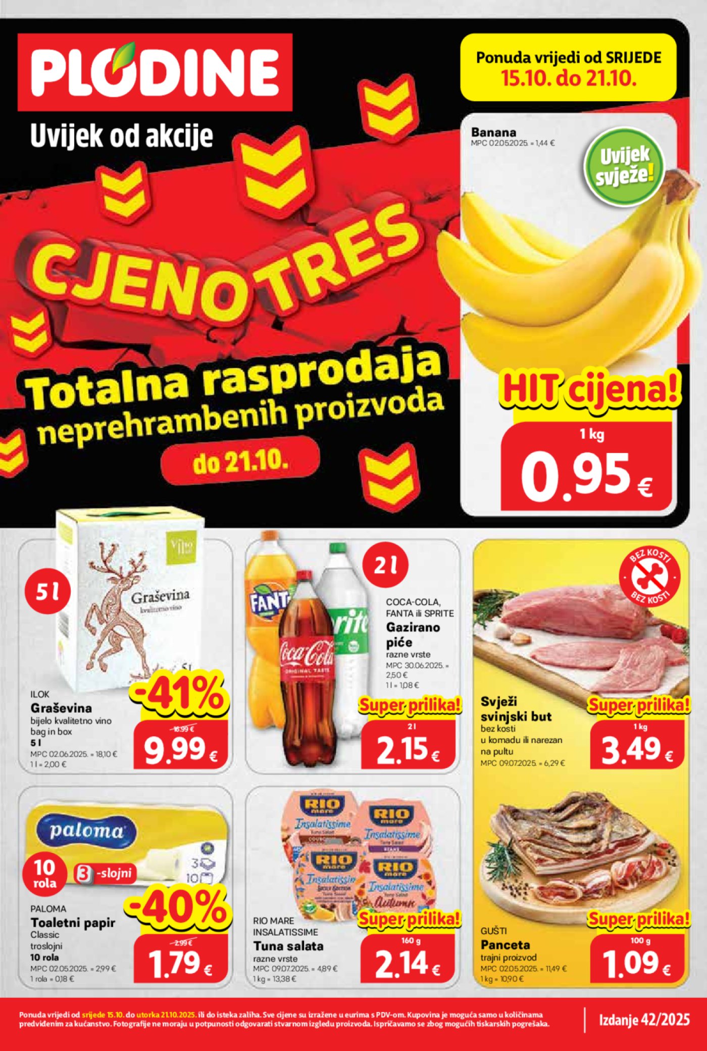 Plodine katalog Akcija 15.10. - 21.10.2025.