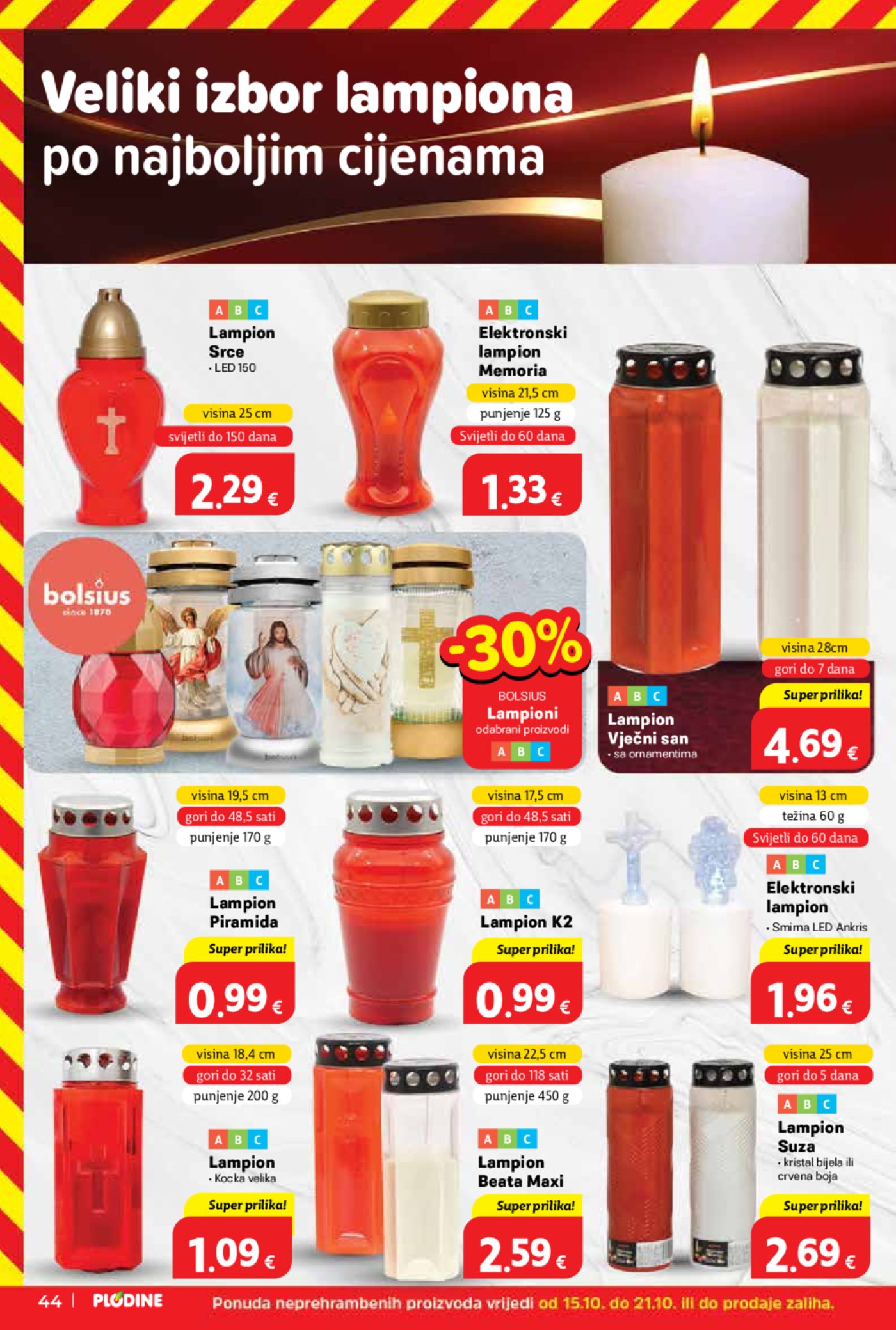 Plodine katalog Akcija 15.10. - 21.10.2025.