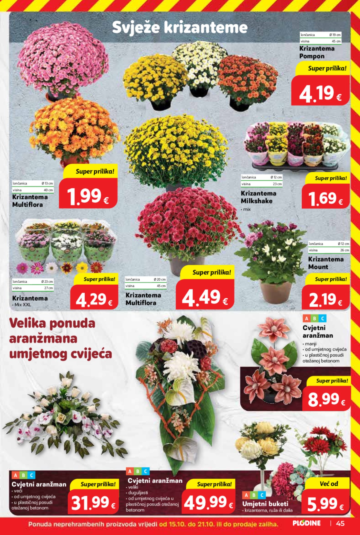 Plodine katalog Akcija 15.10. - 21.10.2025.
