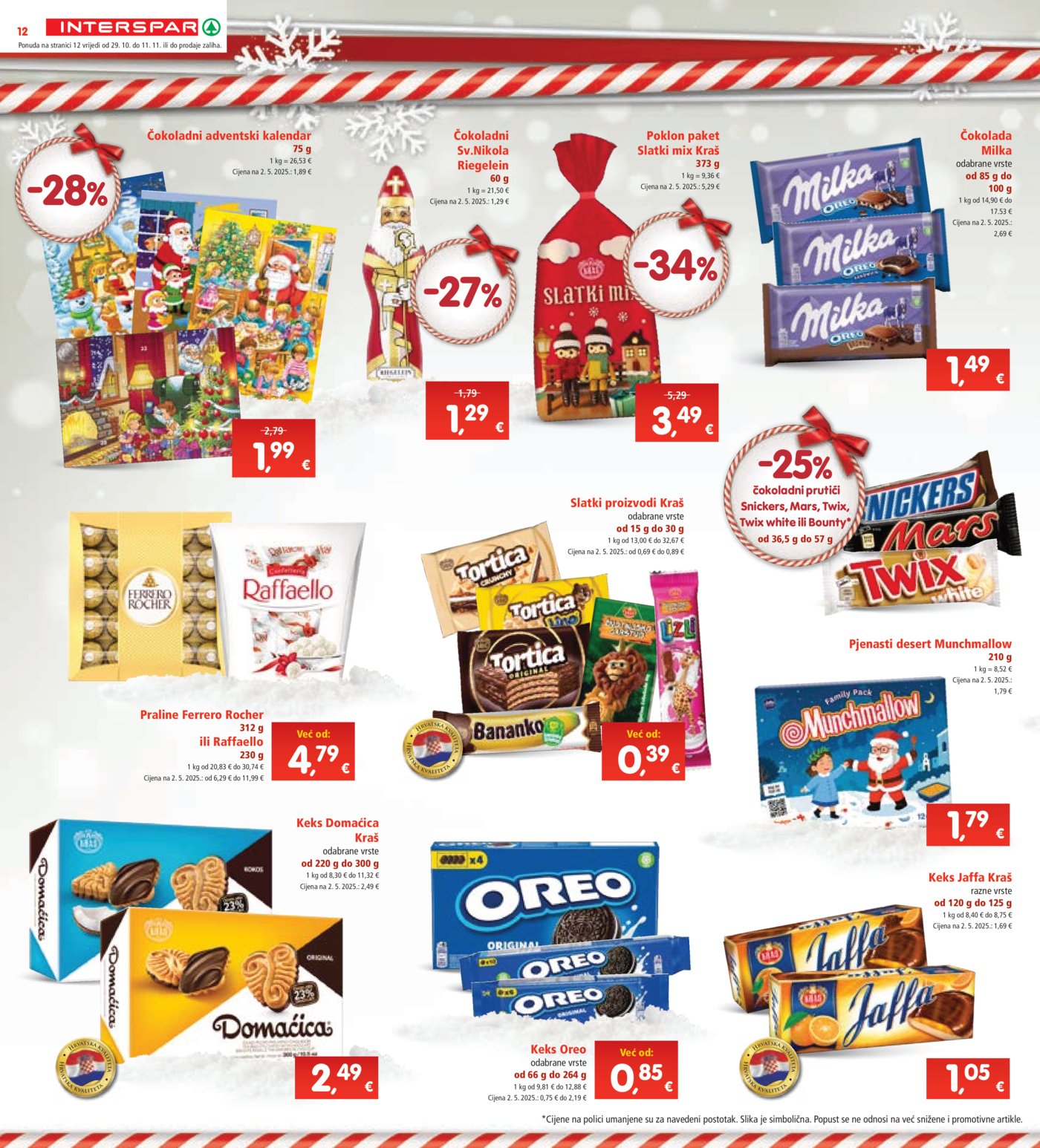 INTERSPAR katalog Akcija 29.10. - 04.11.2025.