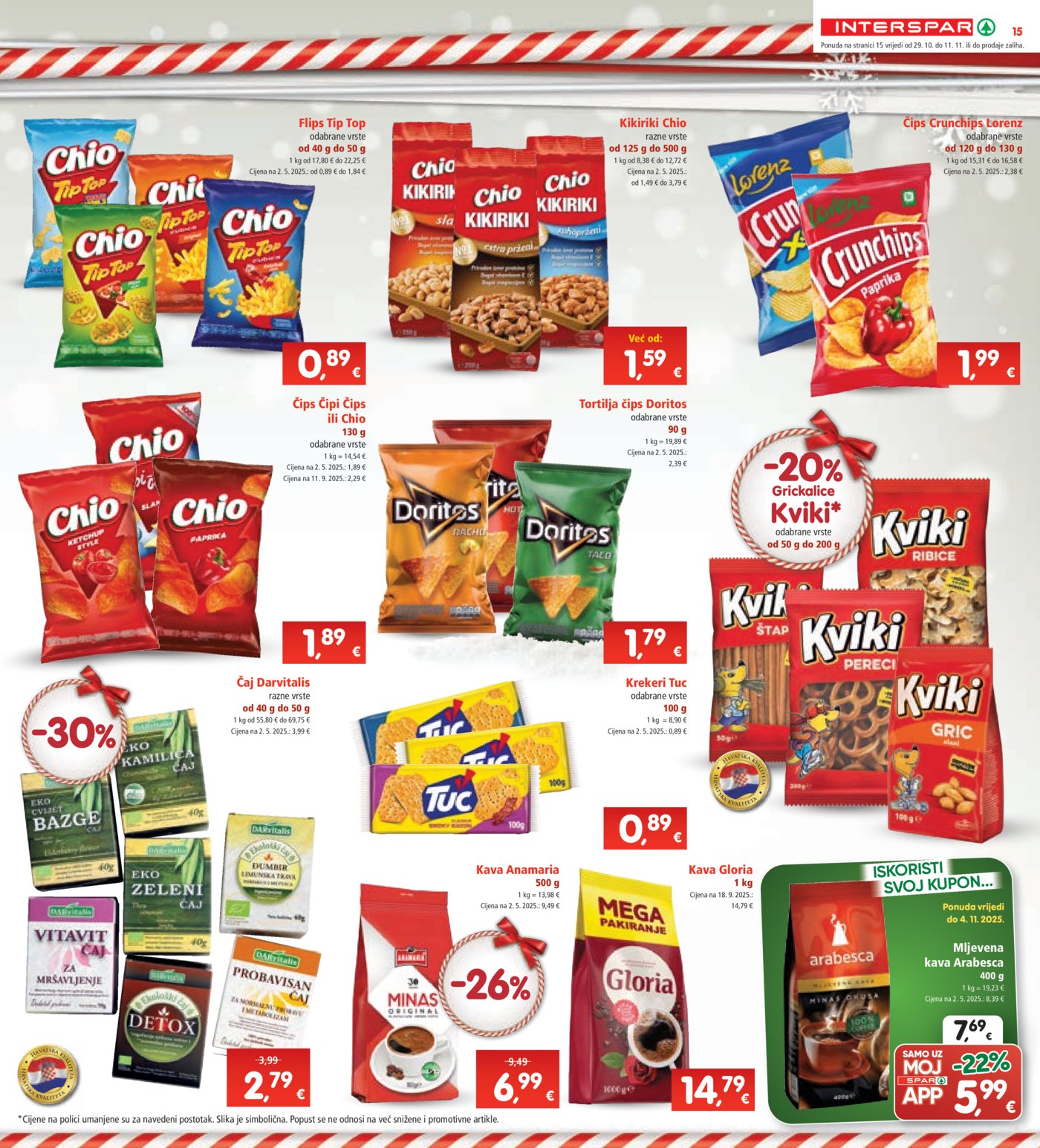 INTERSPAR katalog Akcija 29.10. - 04.11.2025.