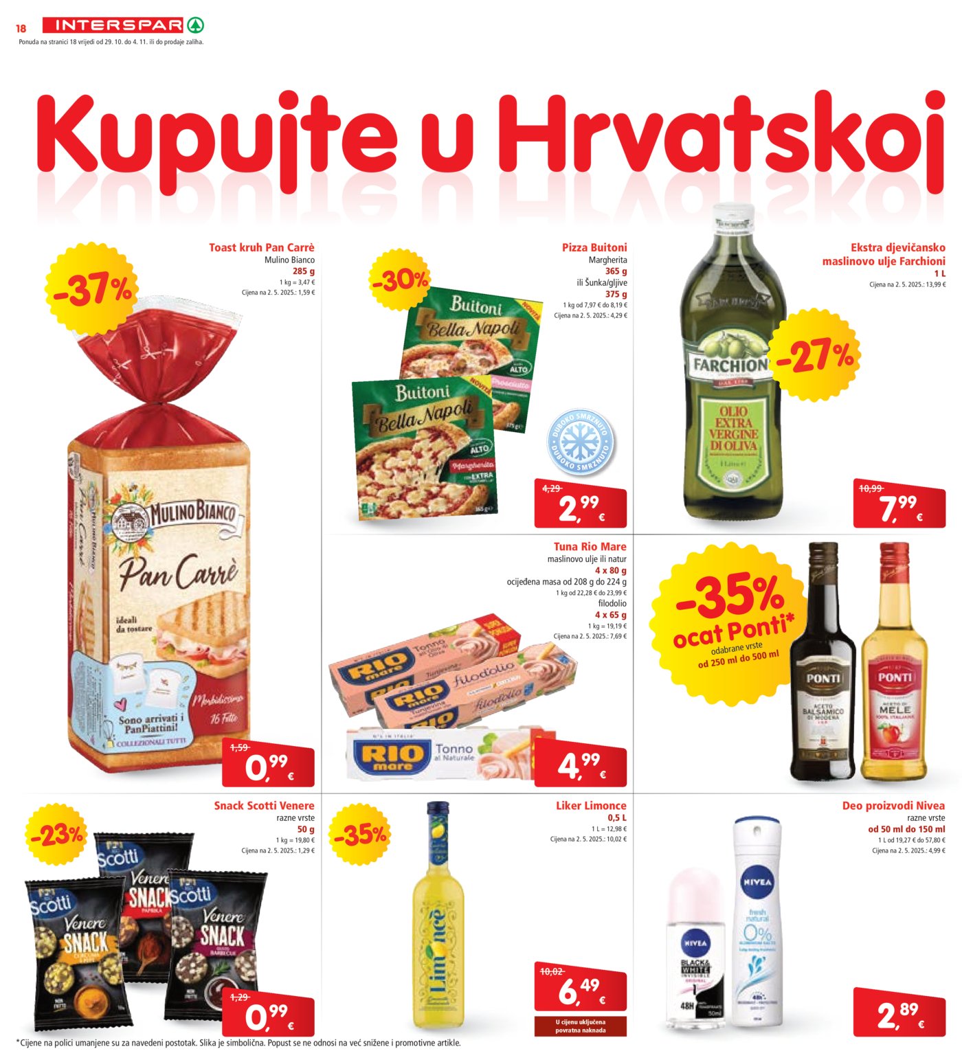 INTERSPAR katalog Akcija 29.10. - 04.11.2025.
