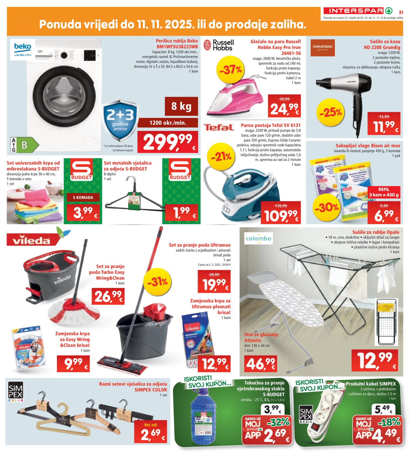 INTERSPAR katalog Akcija 29.10. - 04.11.2025.