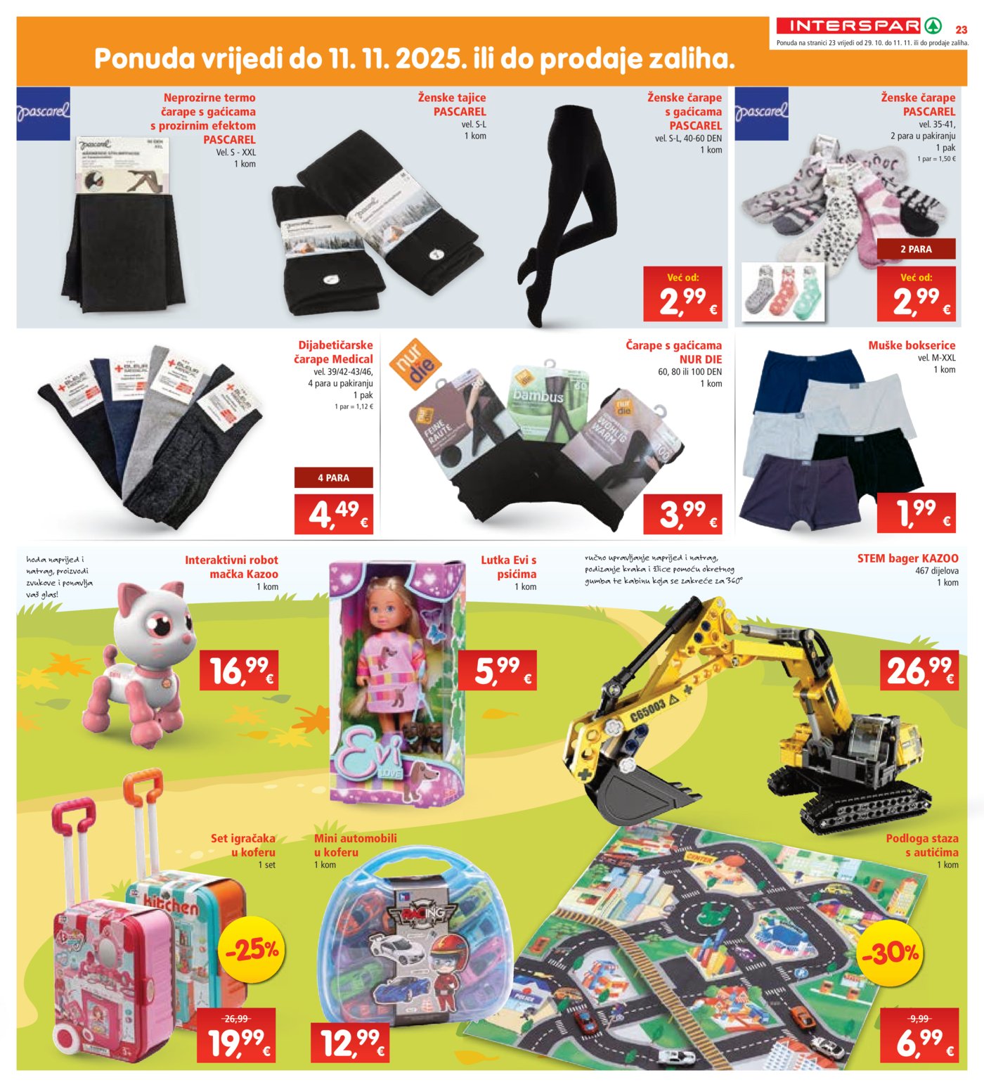 INTERSPAR katalog Akcija 29.10. - 04.11.2025.