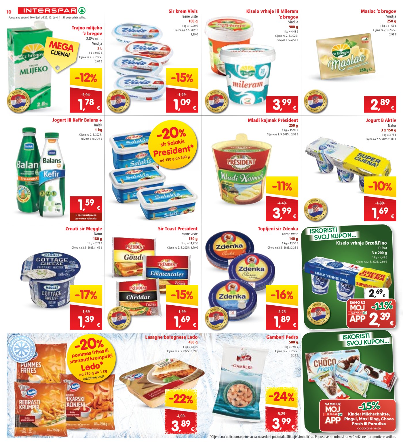 INTERSPAR katalog Akcija 29.10. - 04.11.2025.