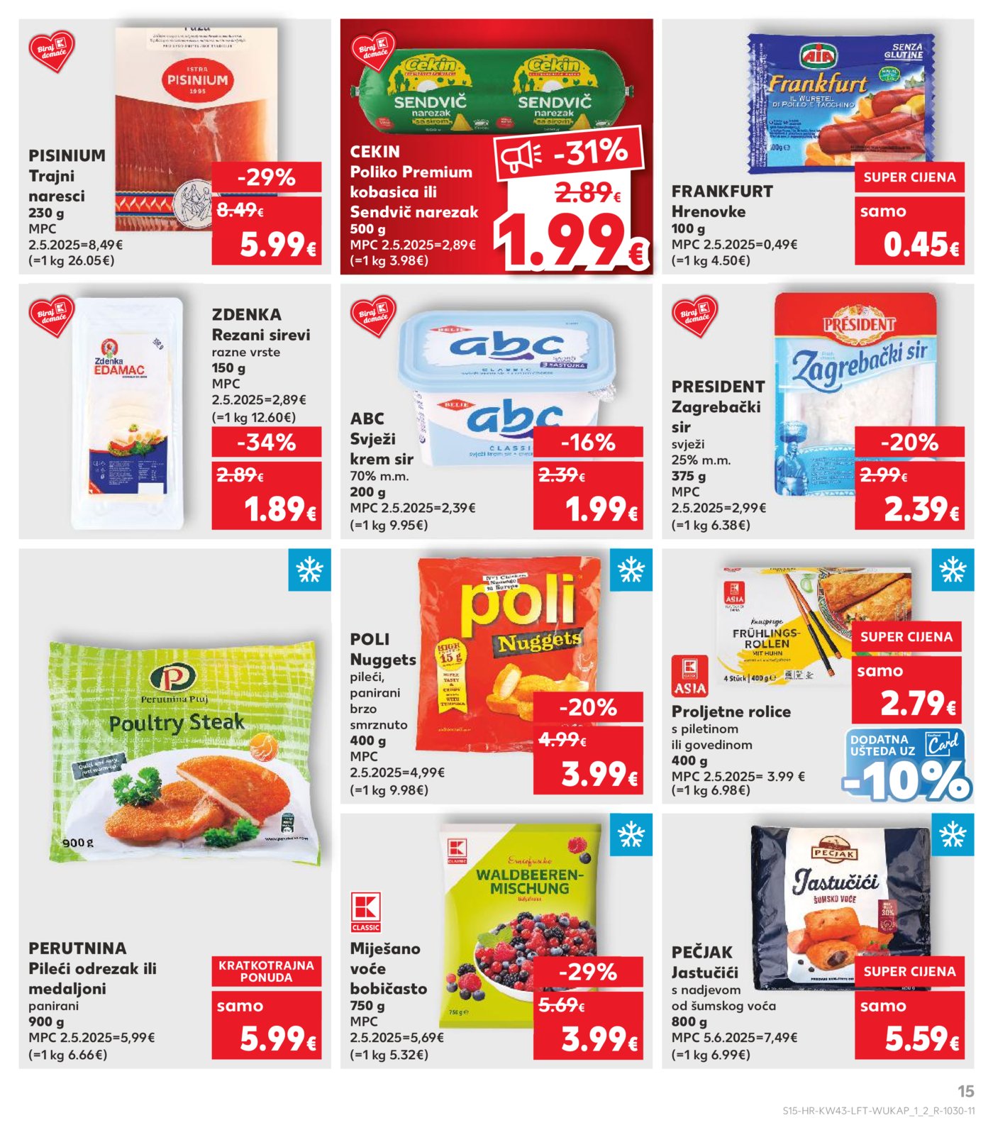 Kaufland katalog Akcija 22.10. - 28.10.2025. Odabrane poslovnice