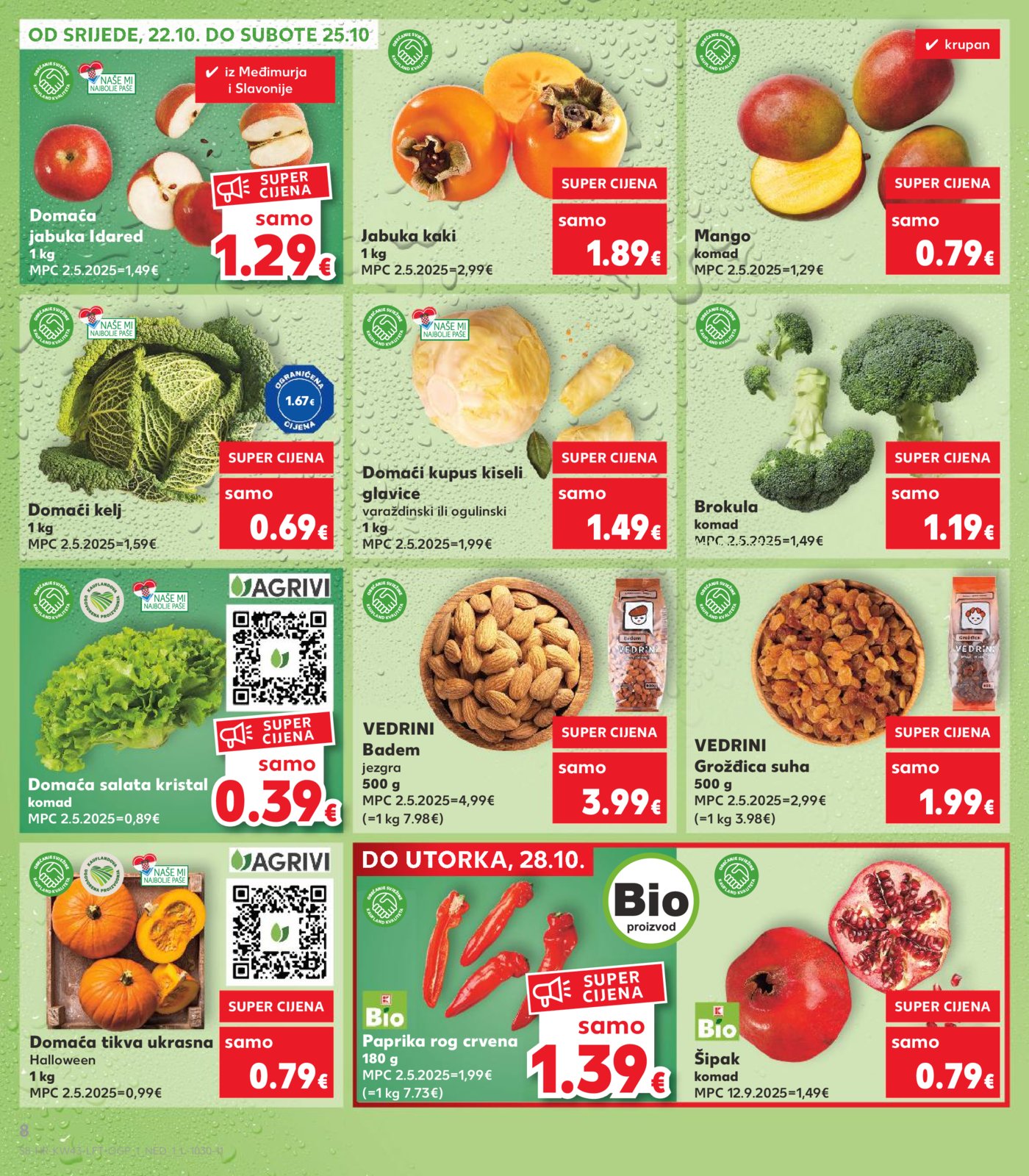 Kaufland katalog Akcija 22.10. - 28.10.2025. Odabrane poslovnice