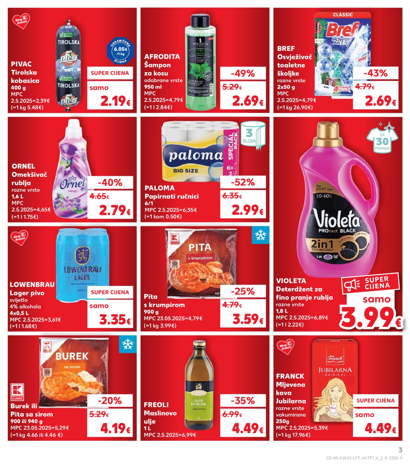 Kaufland katalog Akcija 22.10. - 28.10.2025. Va, Vi, Bj