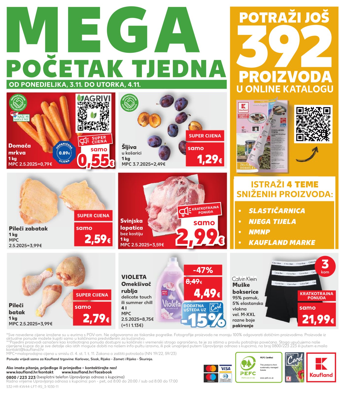 Kaufland katalog Akcija 29.10. - 04.11.2025. Ka, Ri, Si