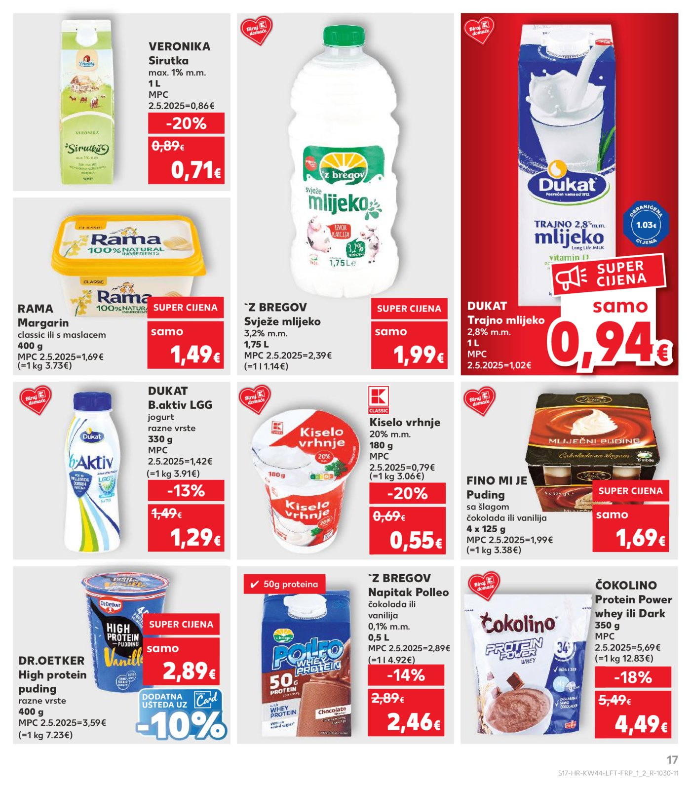 Kaufland katalog Akcija 29.10. - 04.11.2025. VG, Po, Ro, Vo, Vu, DS, Ma, Iv