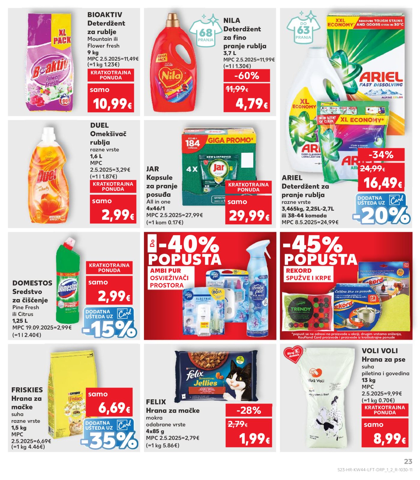 Kaufland katalog Akcija 29.10. - 04.11.2025. VG, Po, Ro, Vo, Vu, DS, Ma, Iv