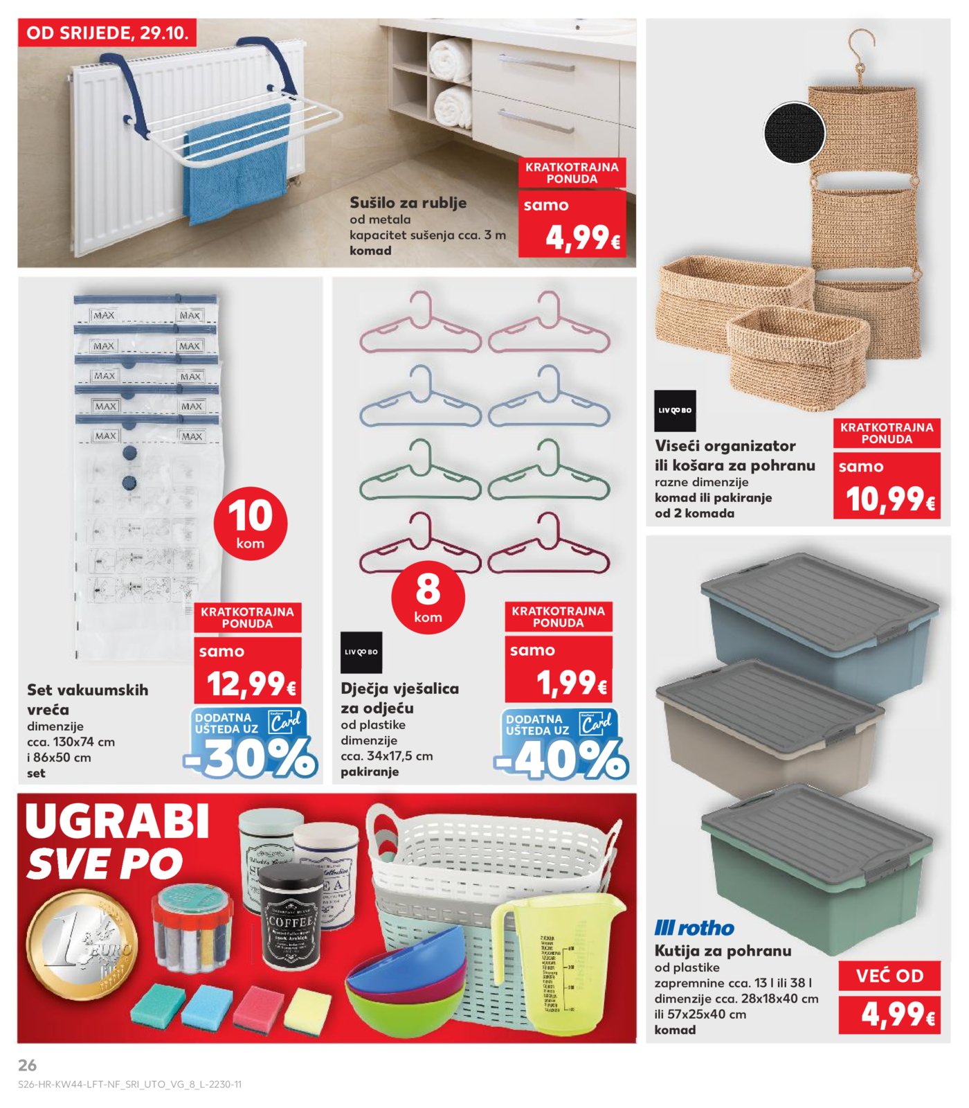Kaufland katalog Akcija 29.10. - 04.11.2025. VG, Po, Ro, Vo, Vu, DS, Ma, Iv