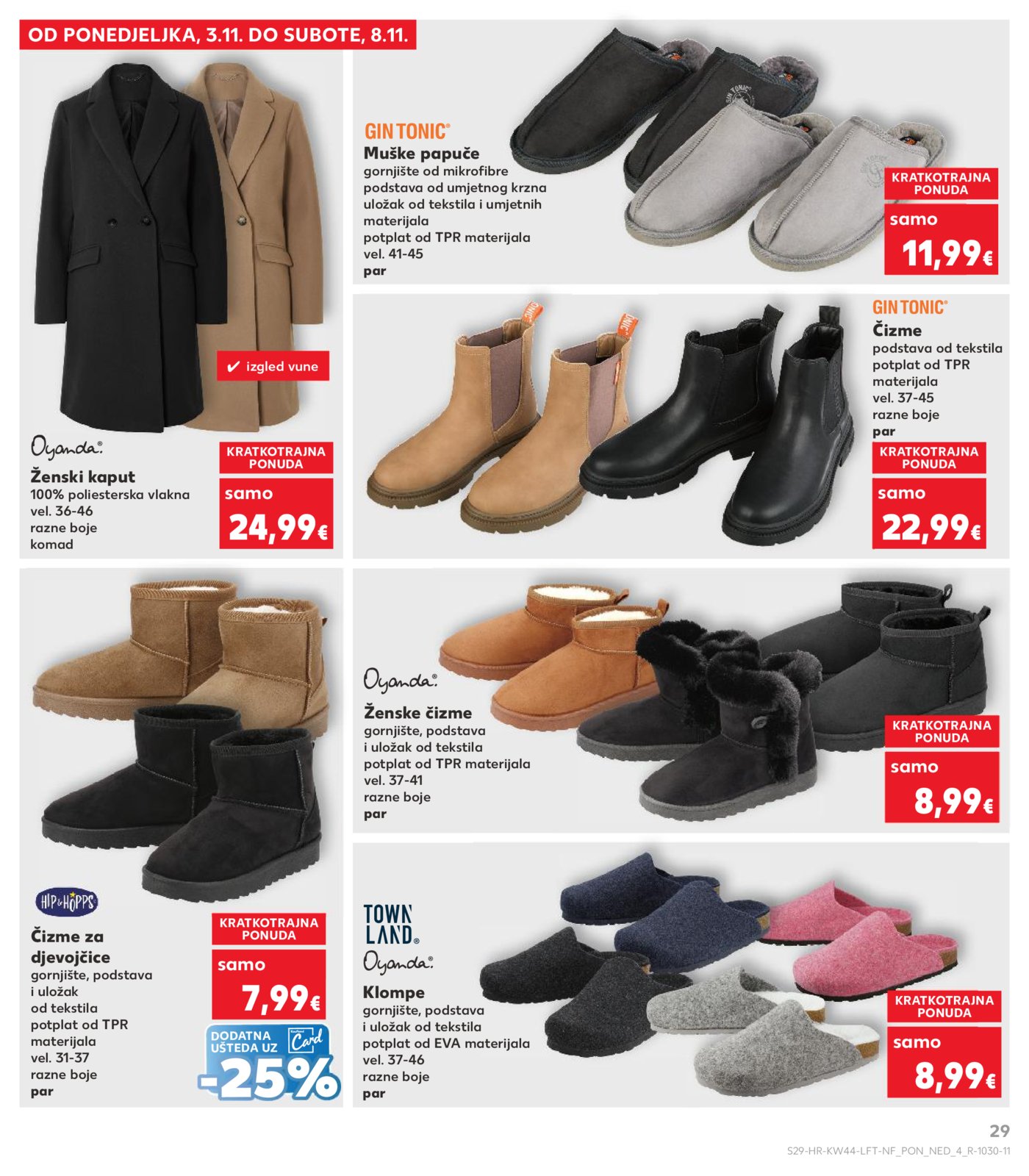 Kaufland katalog Akcija 29.10. - 04.11.2025. VG, Po, Ro, Vo, Vu, DS, Ma, Iv