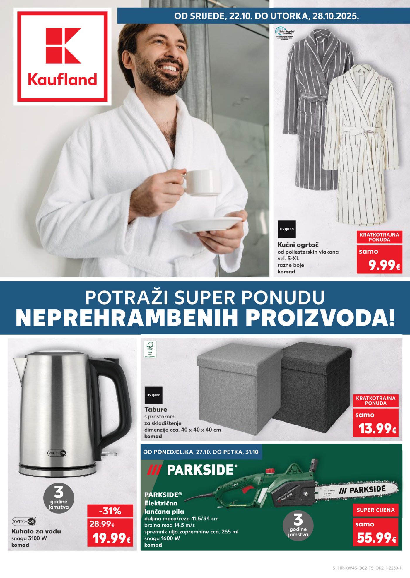 Kaufland katalog Neprehrambenih proizvoda 22.10. - 28.10.2025. Odabrane poslovnice