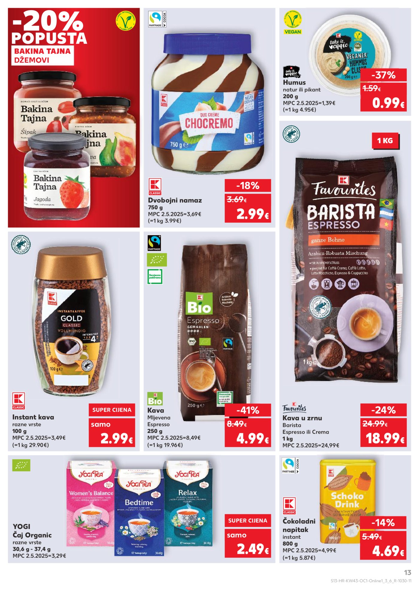Kaufland katalog Robne marke 22.10. - 28.10.2025. Odabrane poslovnice
