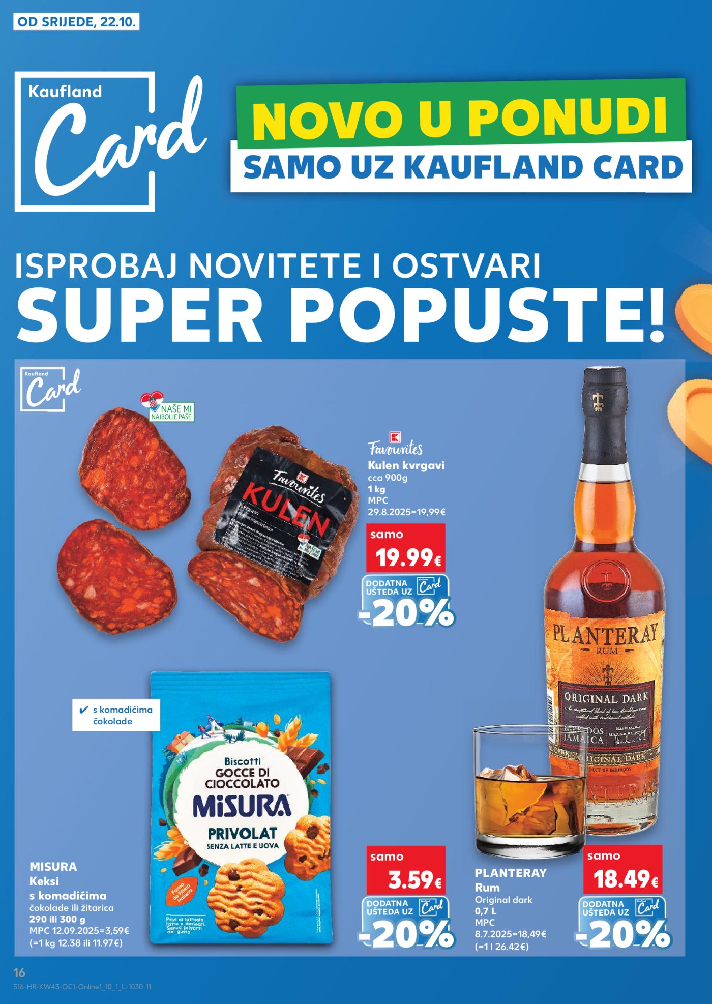 Kaufland katalog Robne marke 22.10. - 28.10.2025. Odabrane poslovnice