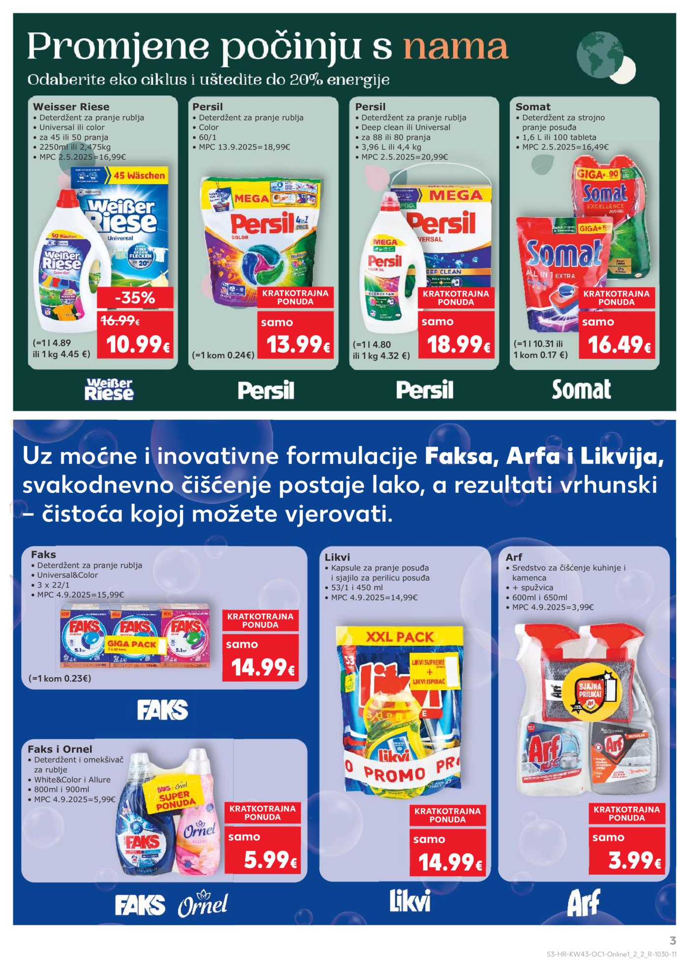 Kaufland katalog Robne marke 22.10. - 28.10.2025. Odabrane poslovnice