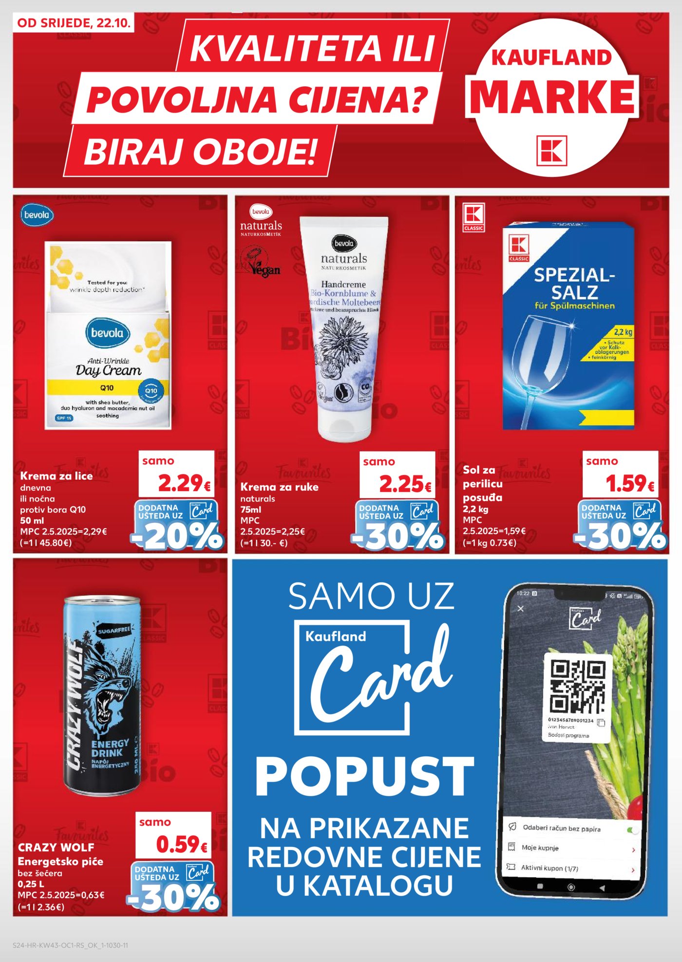 Kaufland katalog Robne marke 22.10. - 28.10.2025. Odabrane poslovnice