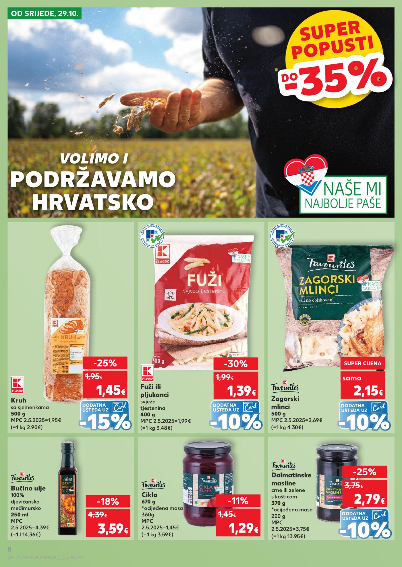 Kaufland katalog Robne marke 29.10. - 04.11.2025. Odabrane poslovnice