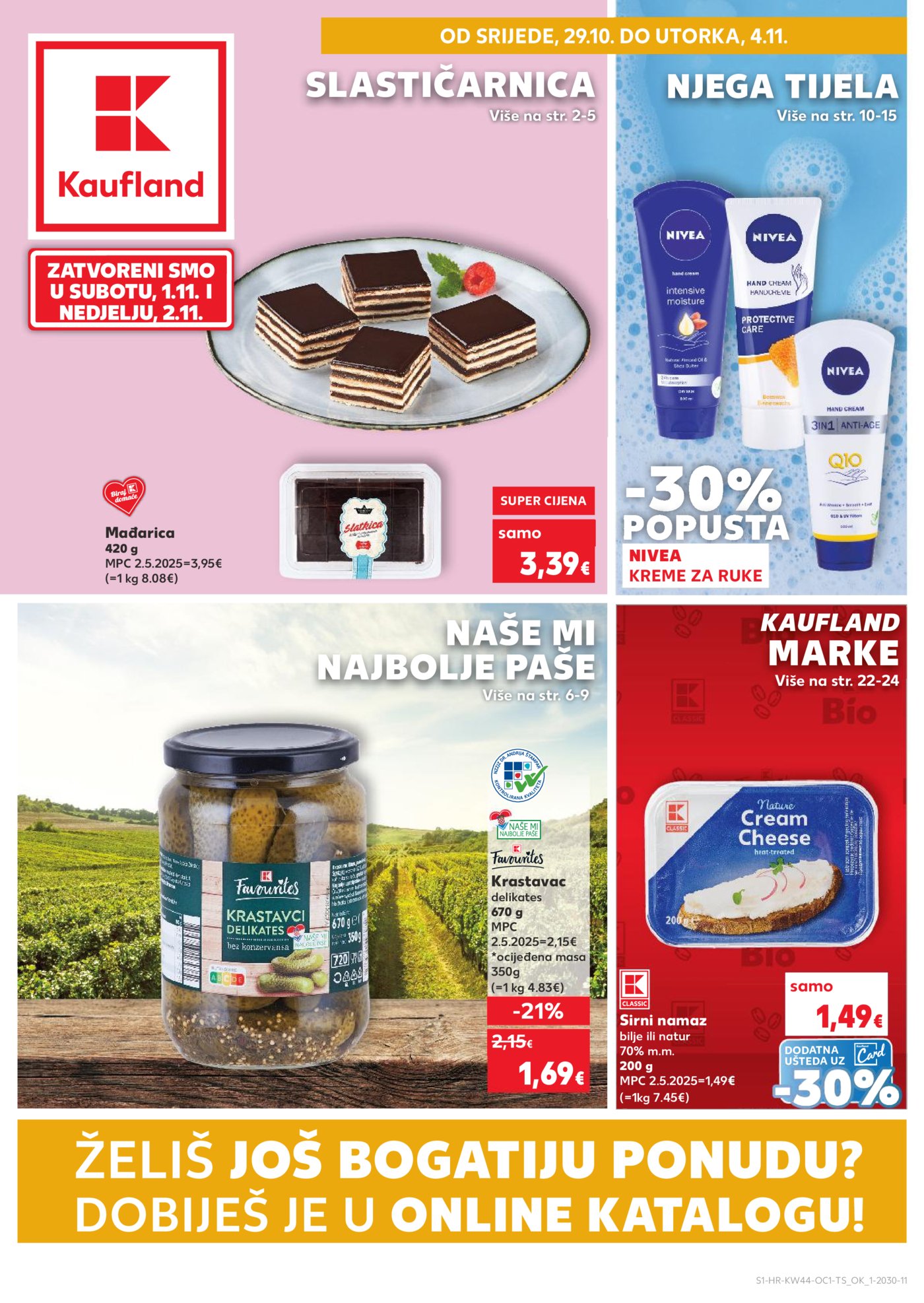 Kaufland katalog Robne marke 29.10. - 04.11.2025. VG, Po, Ro, Vo, Vu, DS, Ma, Iv