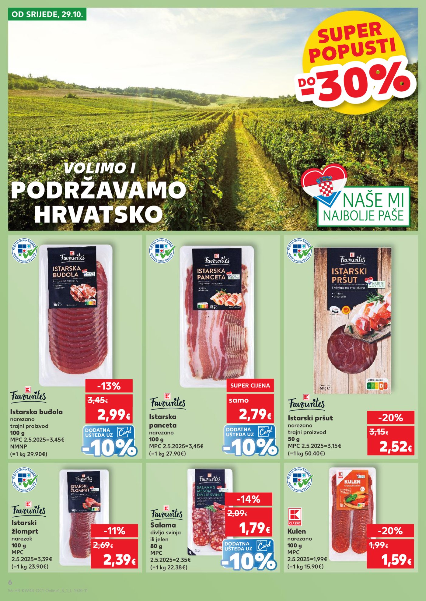 Kaufland katalog Robne marke 29.10. - 04.11.2025. VG, Po, Ro, Vo, Vu, DS, Ma, Iv