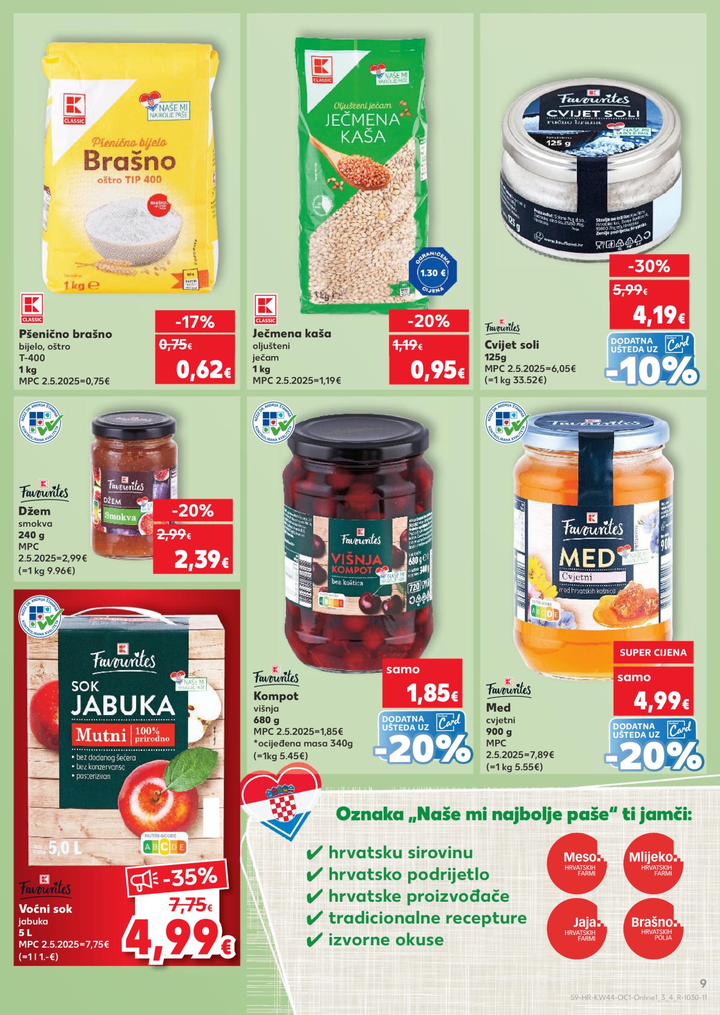 Kaufland katalog Robne marke 29.10. - 04.11.2025. VG, Po, Ro, Vo, Vu, DS, Ma, Iv