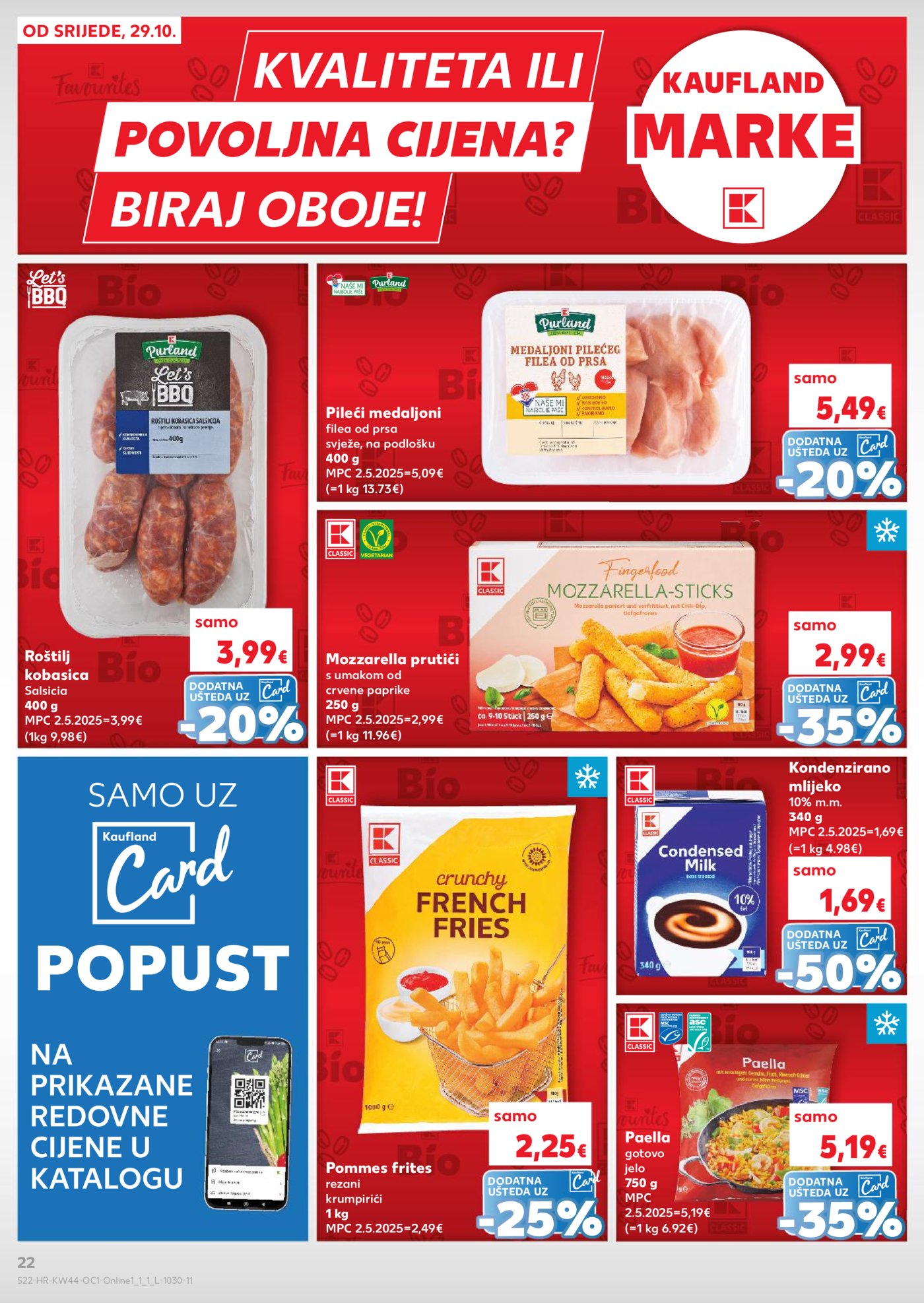 Kaufland katalog Robne marke 29.10. - 04.11.2025. VG, Po, Ro, Vo, Vu, DS, Ma, Iv
