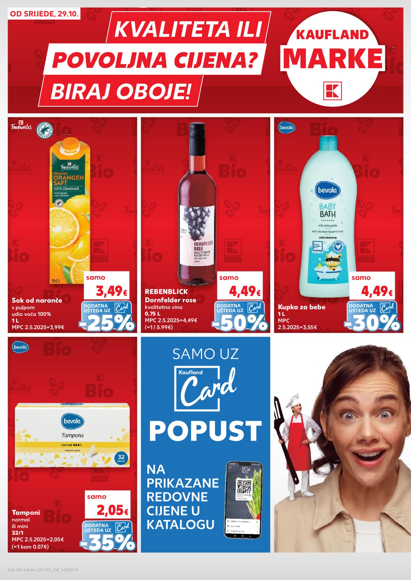 Kaufland katalog Robne marke 29.10. - 04.11.2025. VG, Po, Ro, Vo, Vu, DS, Ma, Iv