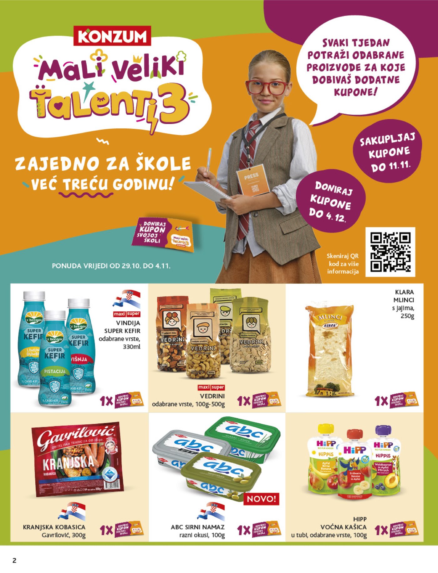 Konzum katalog Akcija 29.10. - 04.11.2025.