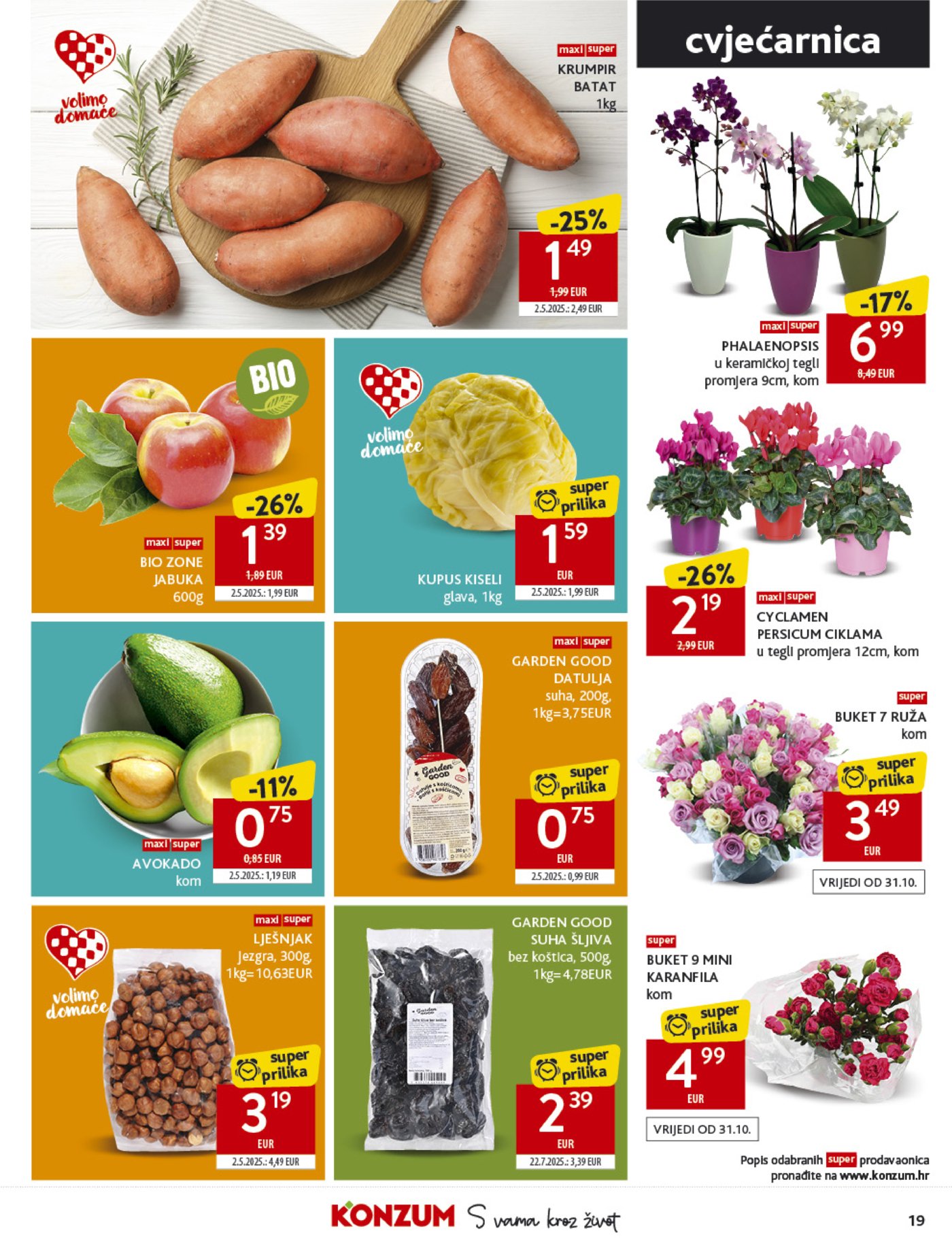 Konzum katalog Akcija 29.10. - 04.11.2025.
