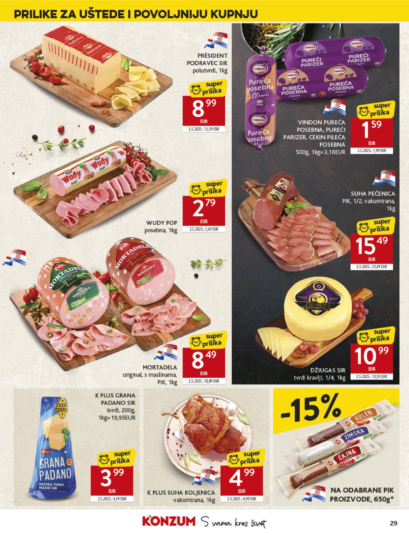 Konzum katalog Akcija 29.10. - 04.11.2025.