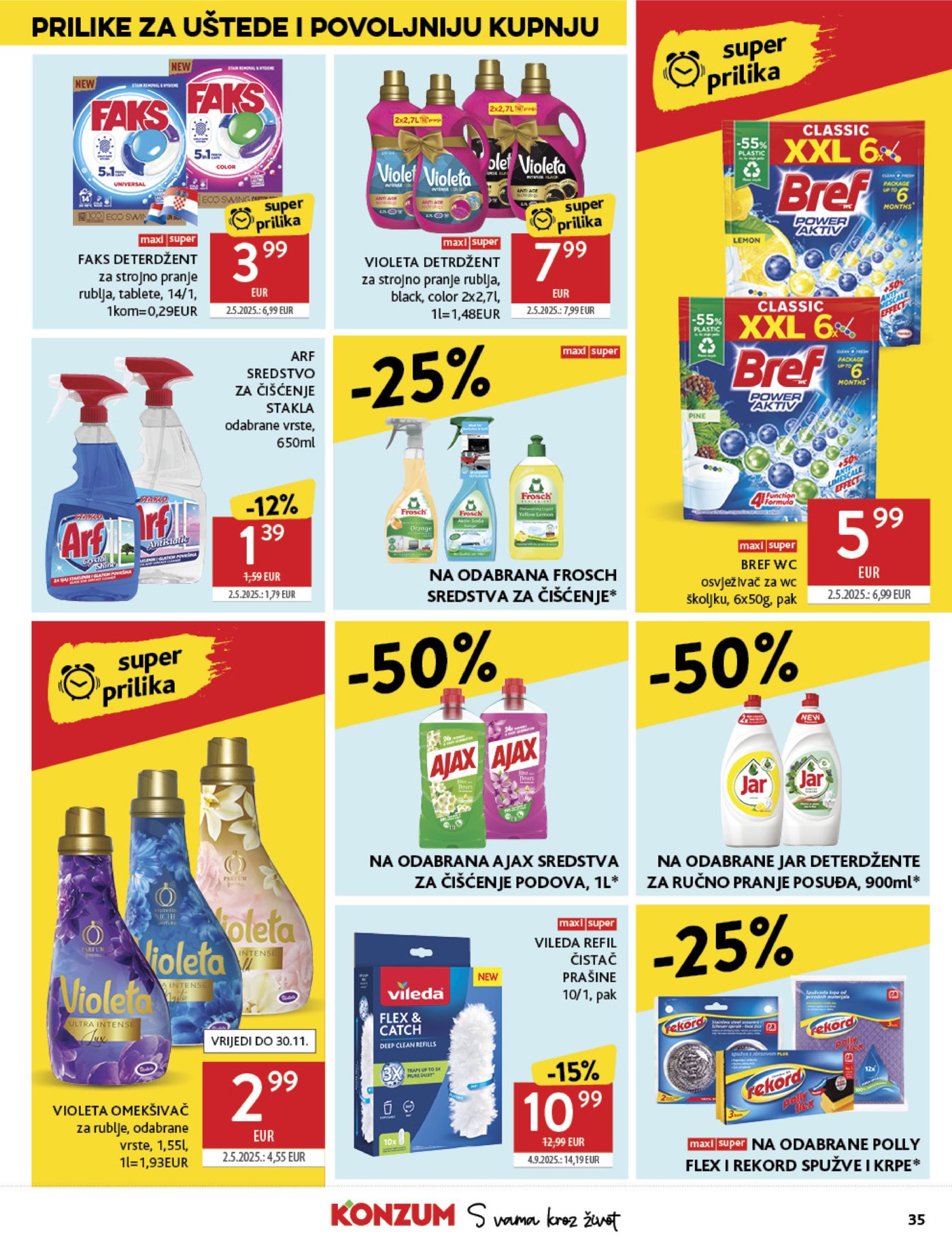 Konzum katalog Akcija 29.10. - 04.11.2025.