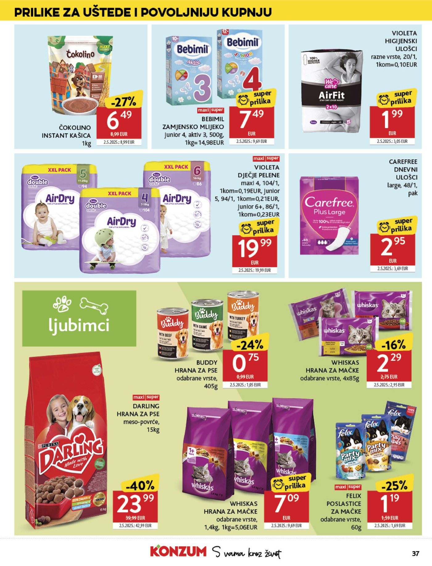 Konzum katalog Akcija 29.10. - 04.11.2025.