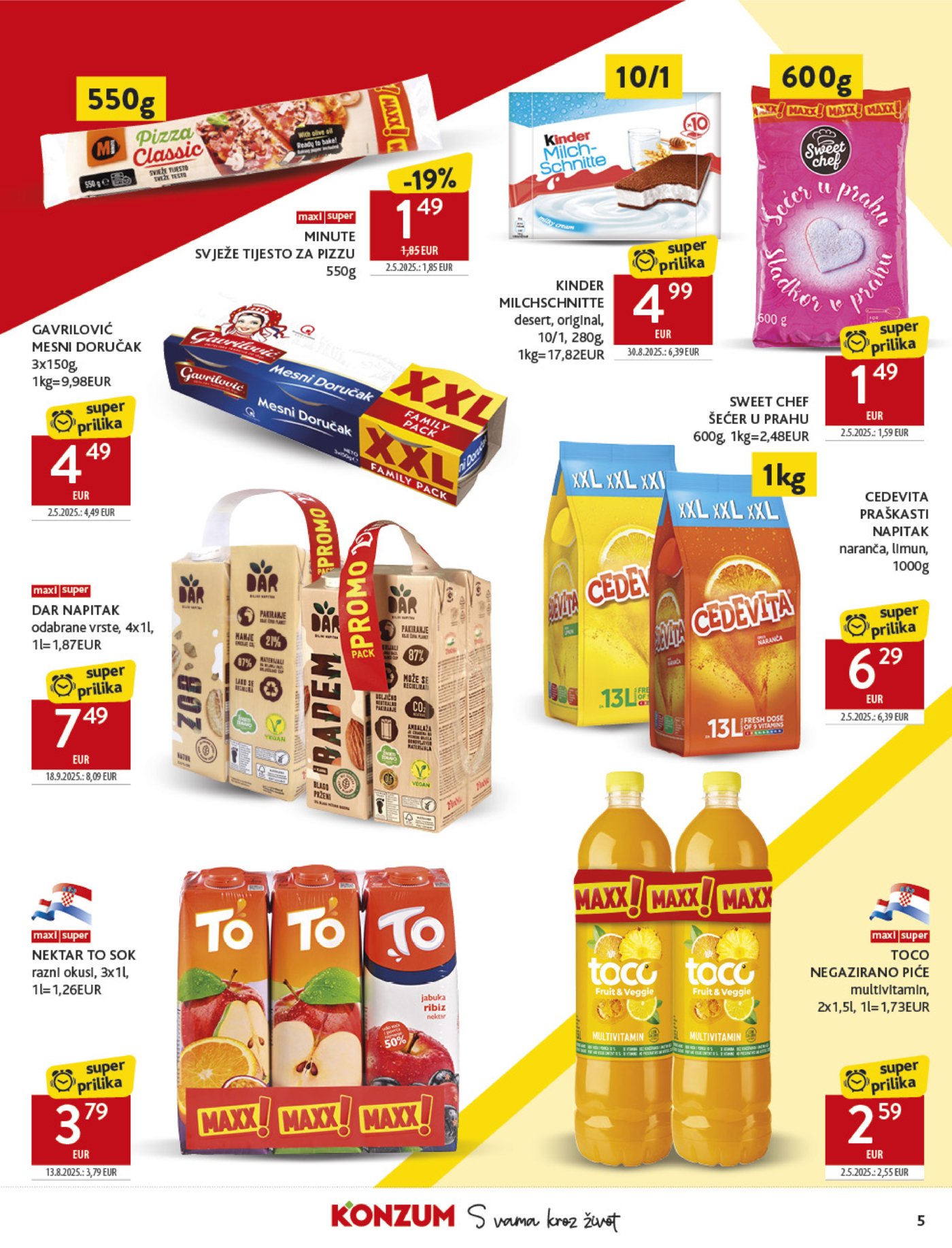 Konzum katalog Akcija 29.10. - 04.11.2025.