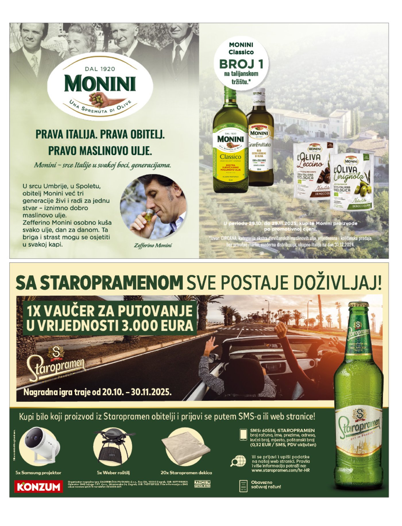 Konzum katalog Akcija 29.10. - 04.11.2025.