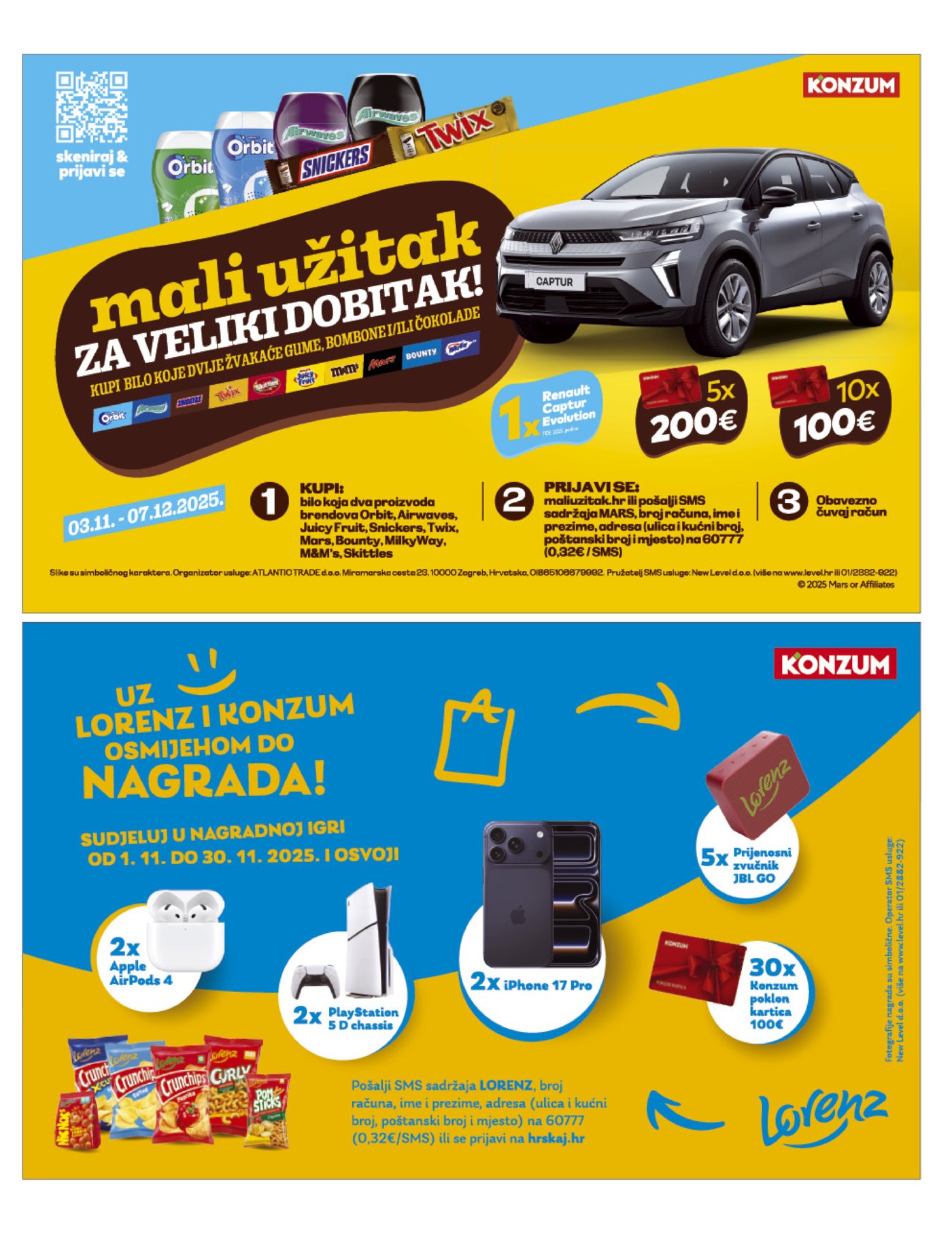 Konzum katalog Akcija 29.10. - 04.11.2025.
