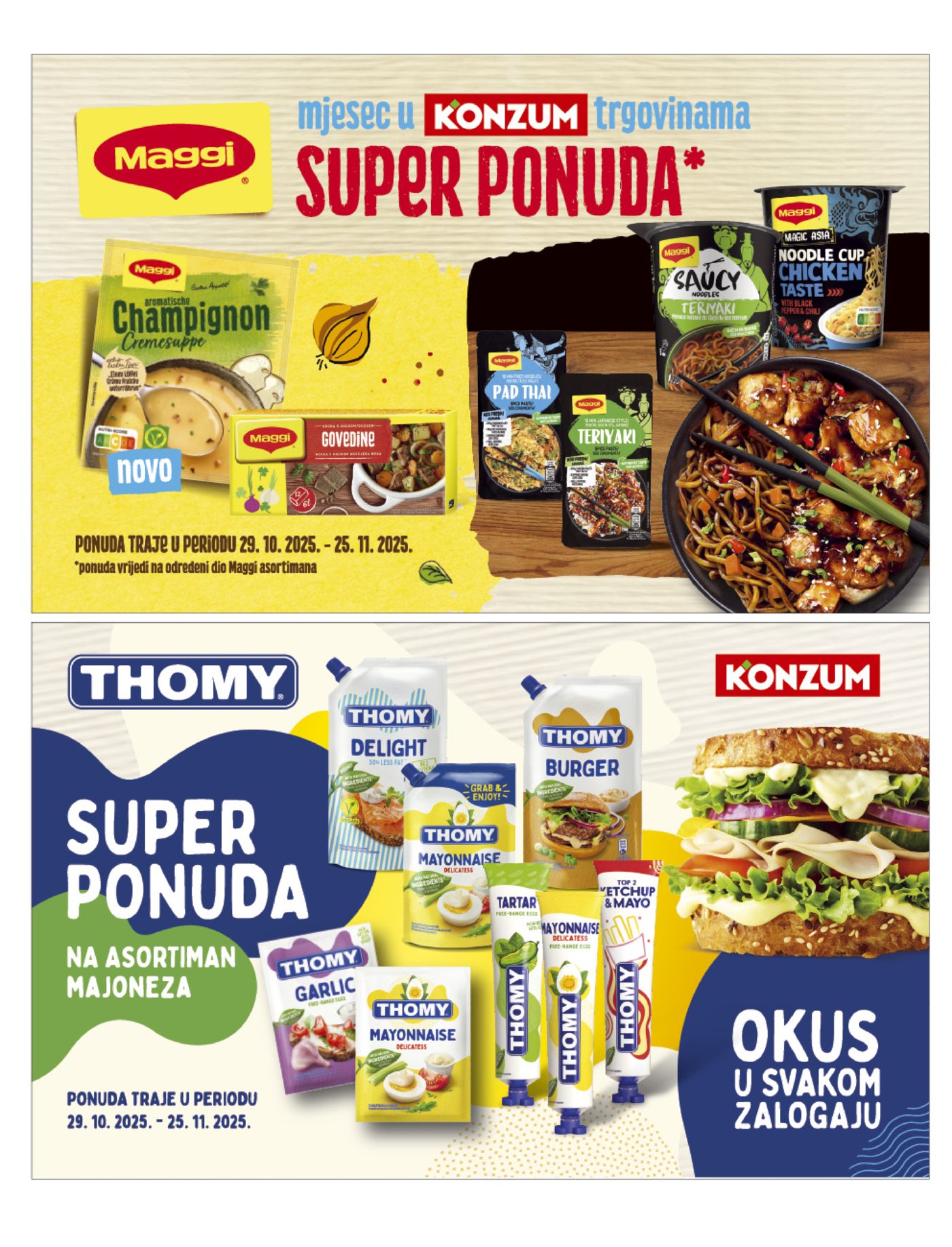 Konzum katalog Akcija 29.10. - 04.11.2025.