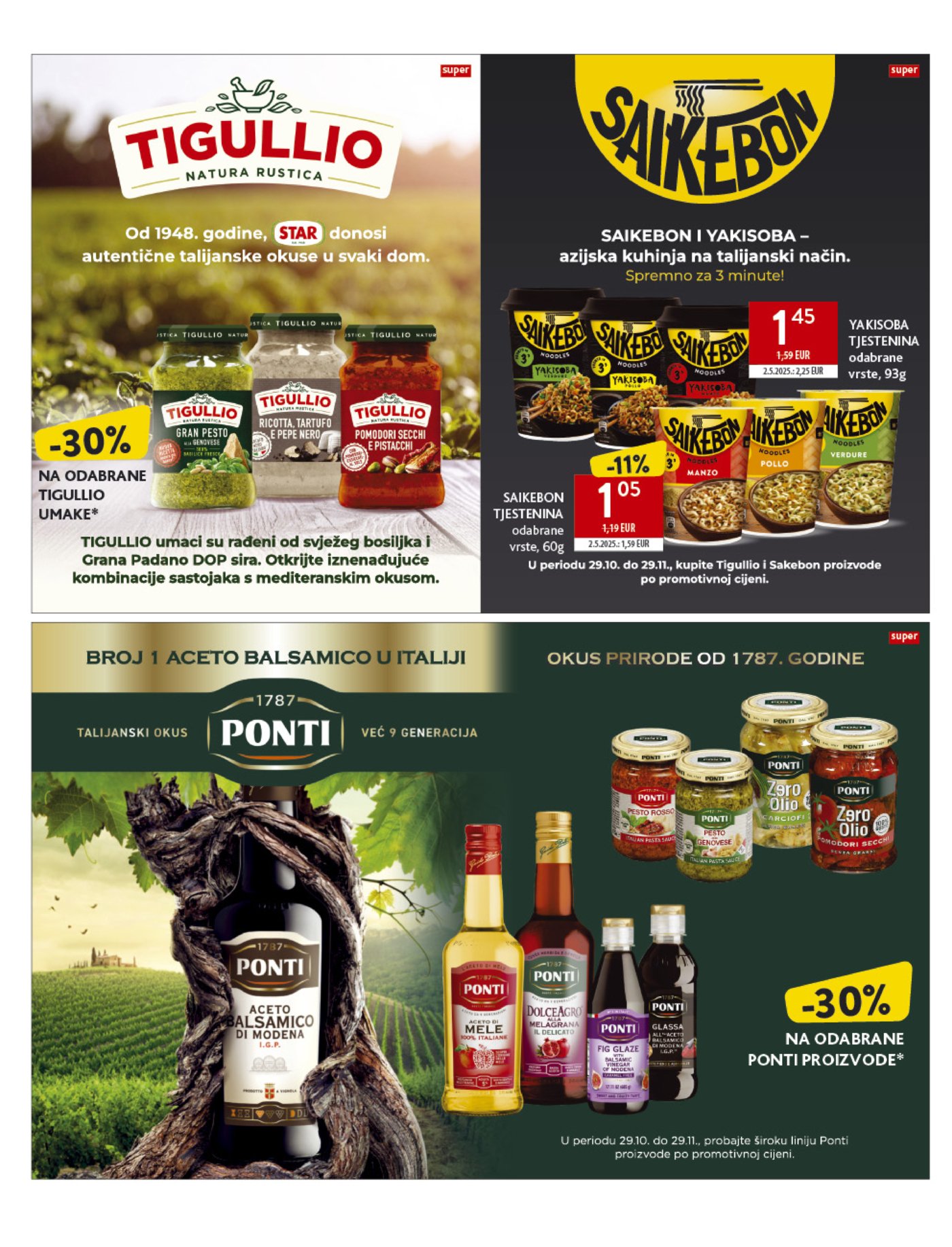 Konzum katalog Akcija 29.10. - 04.11.2025.