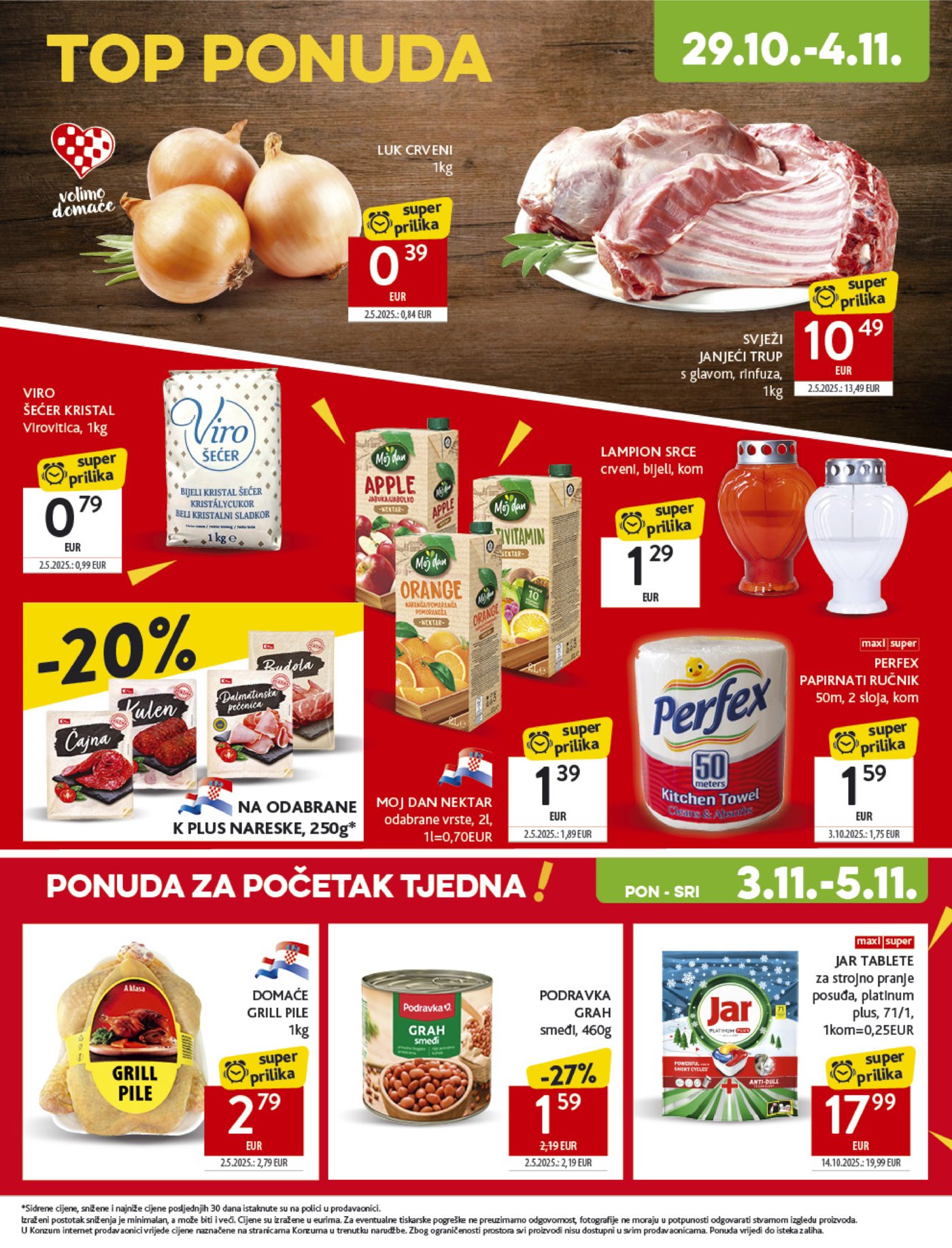 Konzum katalog Akcija 29.10. - 04.11.2025.