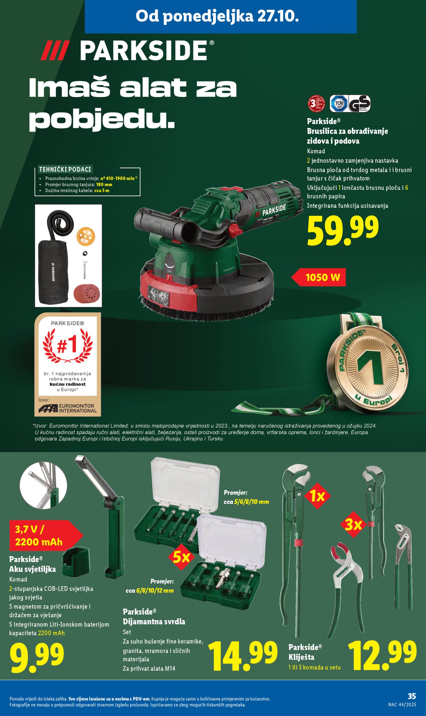 Lidl katalog Super ponuda od ponedjeljka 27.10.-02.11.2025.