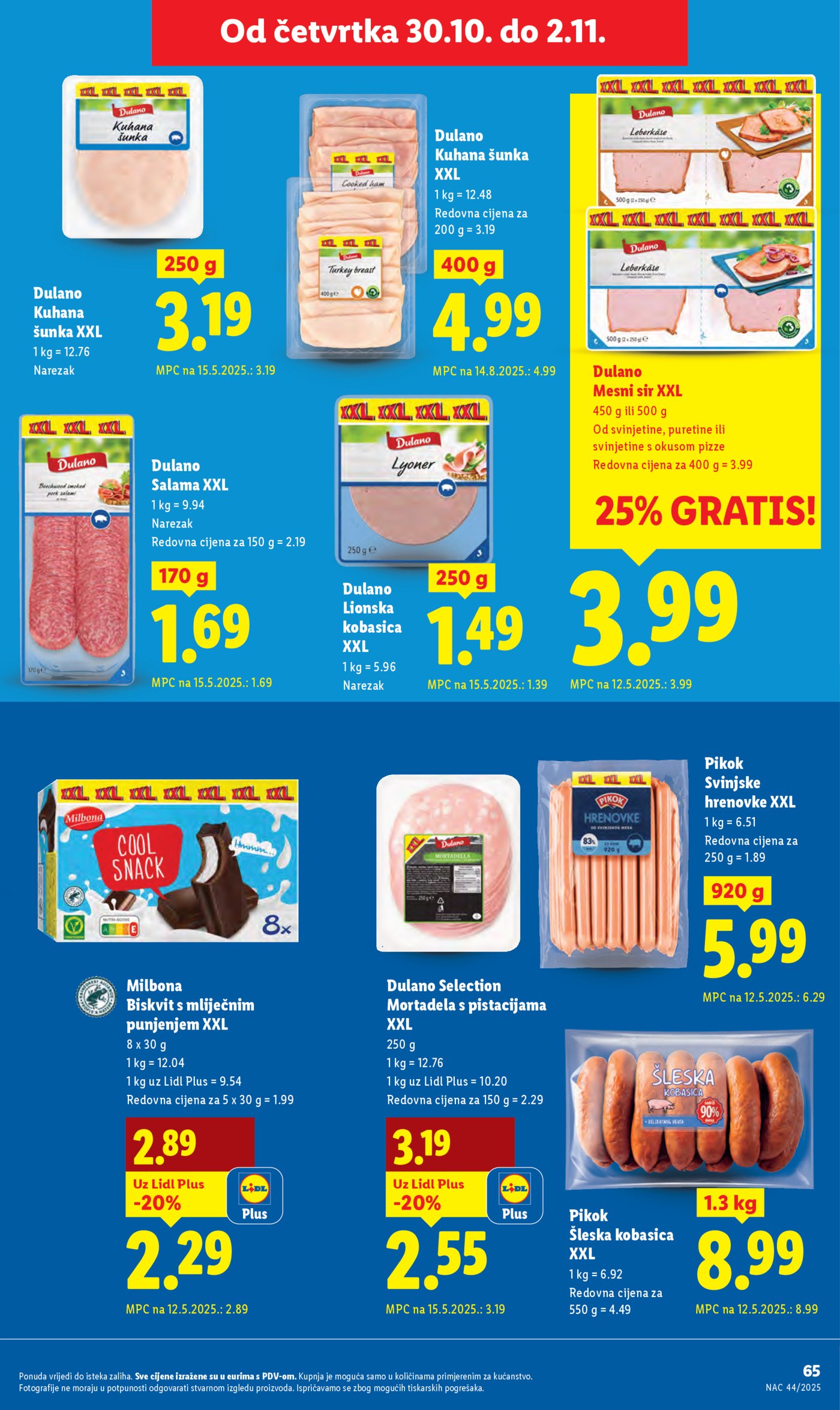 Lidl katalog Super ponuda od ponedjeljka 27.10.-02.11.2025.