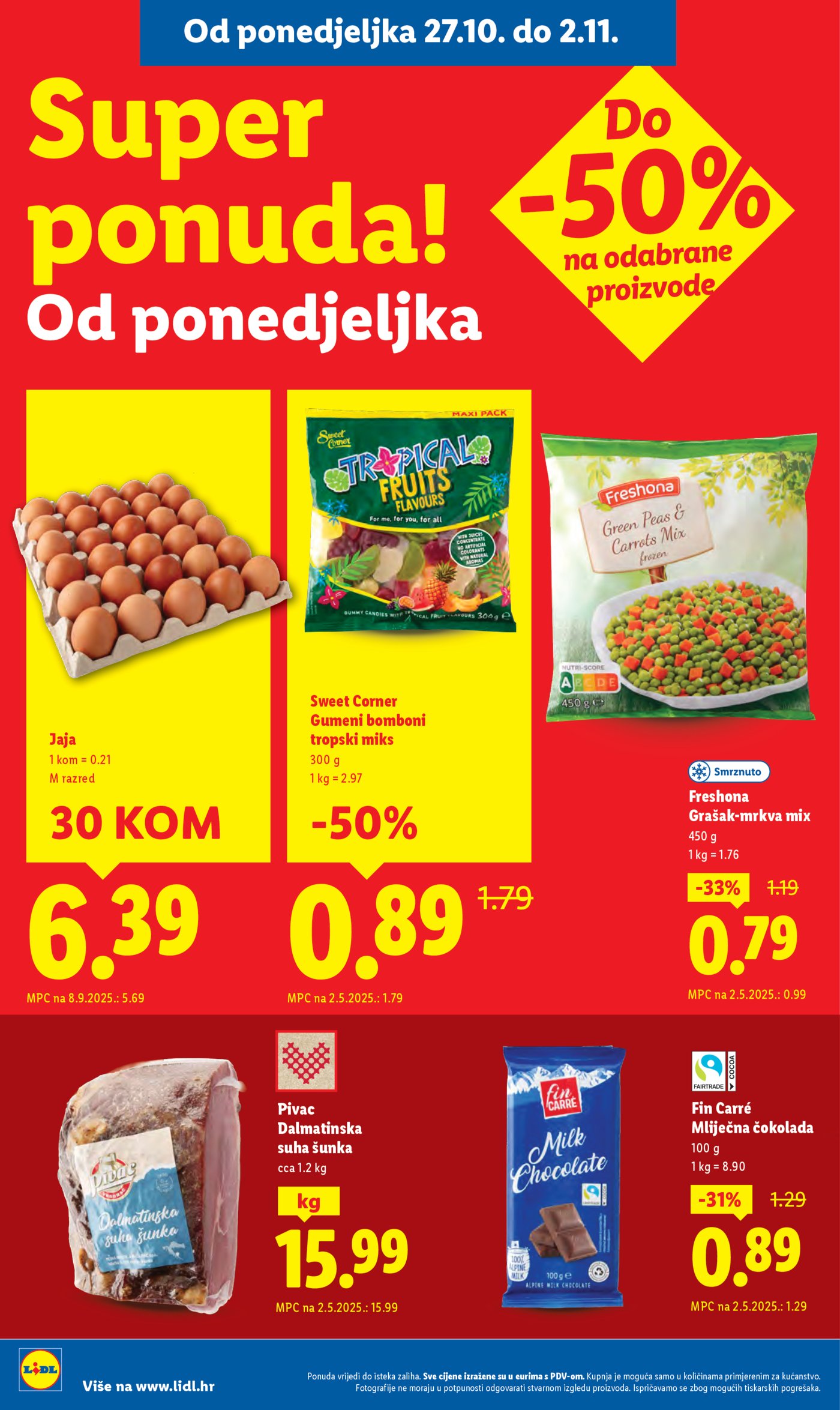 Lidl katalog Super ponuda od ponedjeljka 27.10.-02.11.2025.