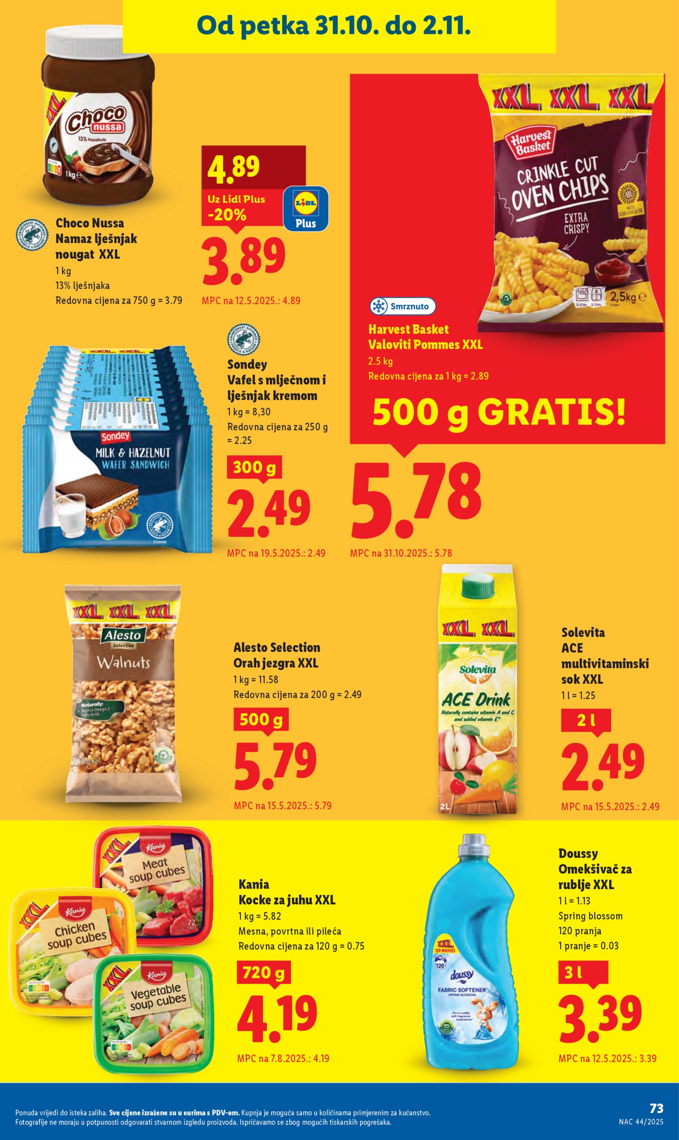 Lidl katalog Super ponuda od ponedjeljka 27.10.-02.11.2025.