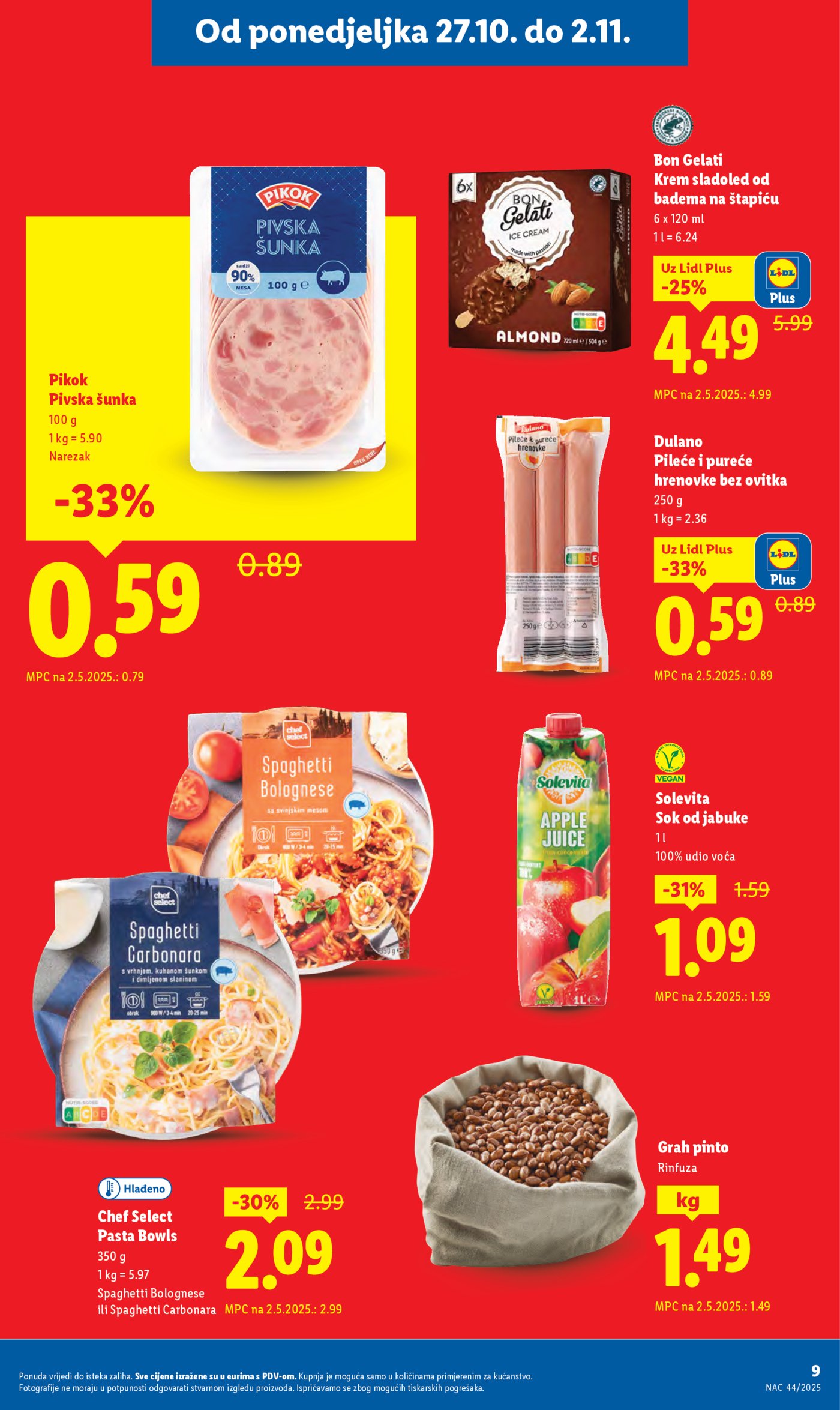 Lidl katalog Super ponuda od ponedjeljka 27.10.-02.11.2025.