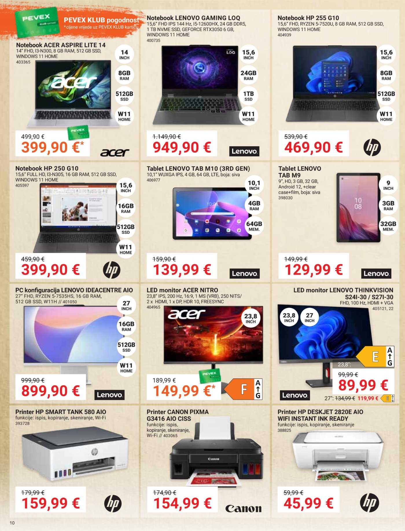 Pevex katalog Akcija 23.10. - 17.11.2025.