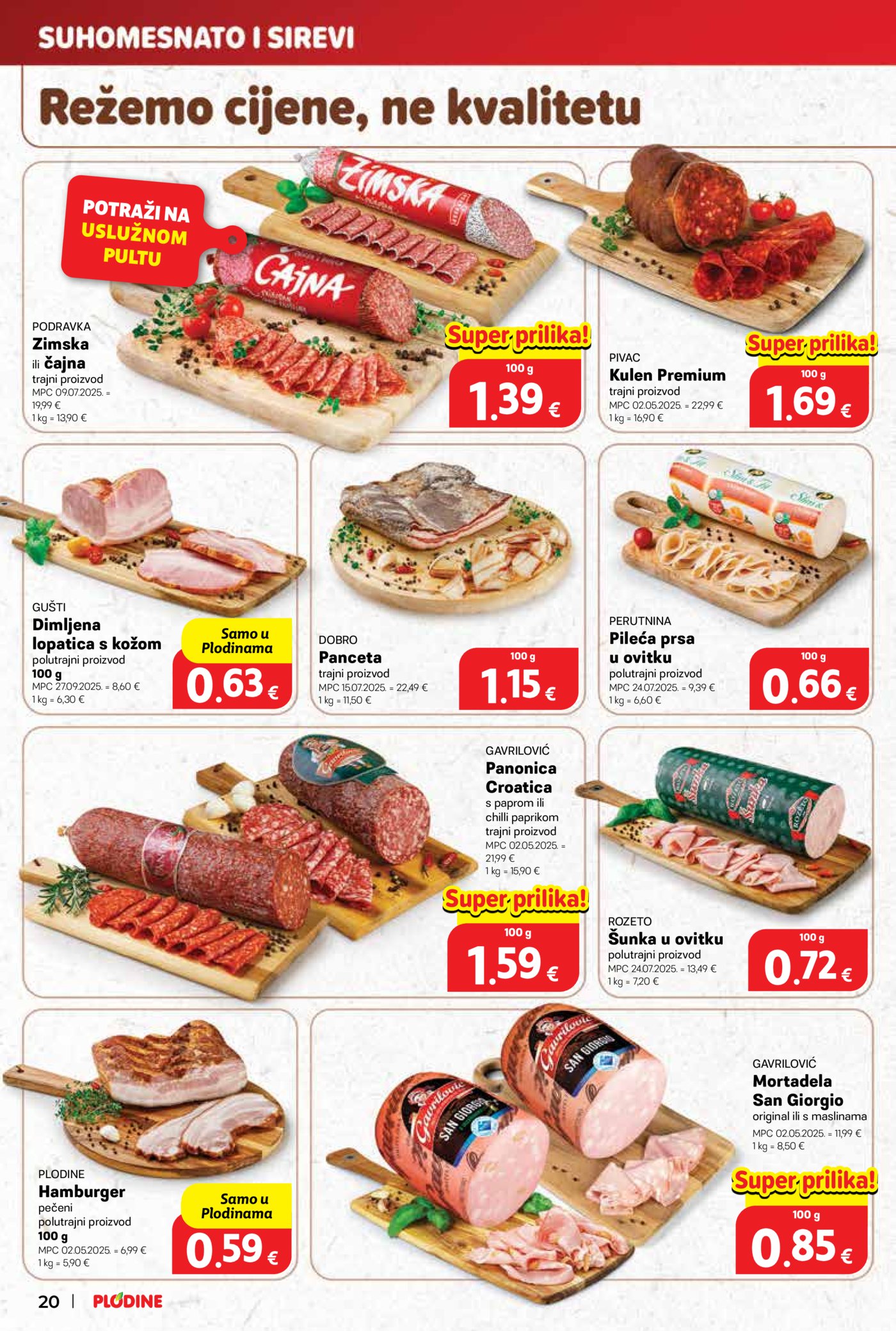 Plodine katalog Akcija 29.10. - 04.11.2025.