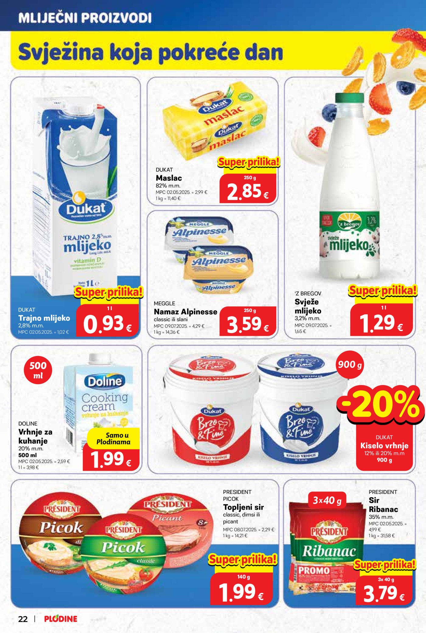 Plodine katalog Akcija 29.10. - 04.11.2025.