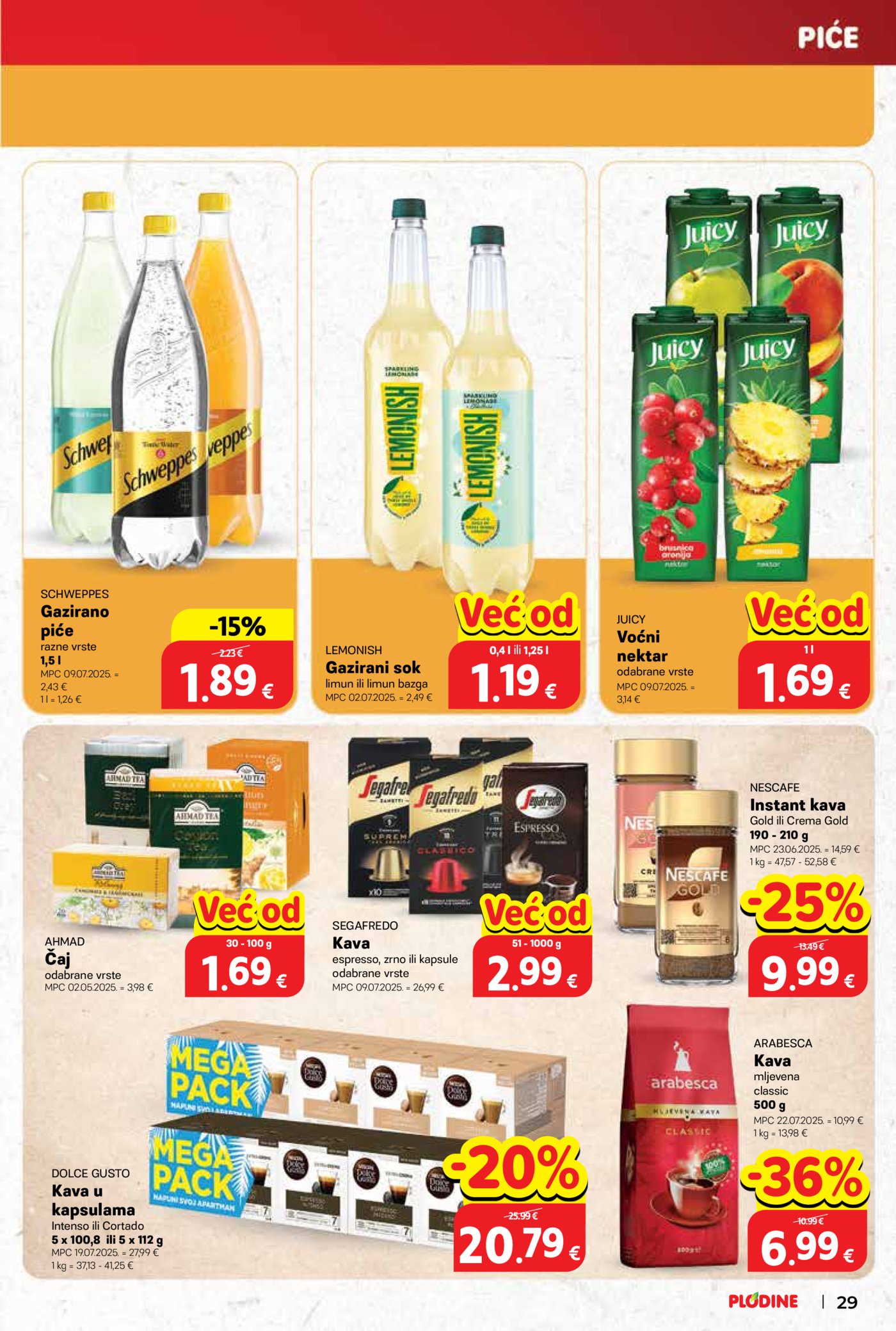 Plodine katalog Akcija 29.10. - 04.11.2025.