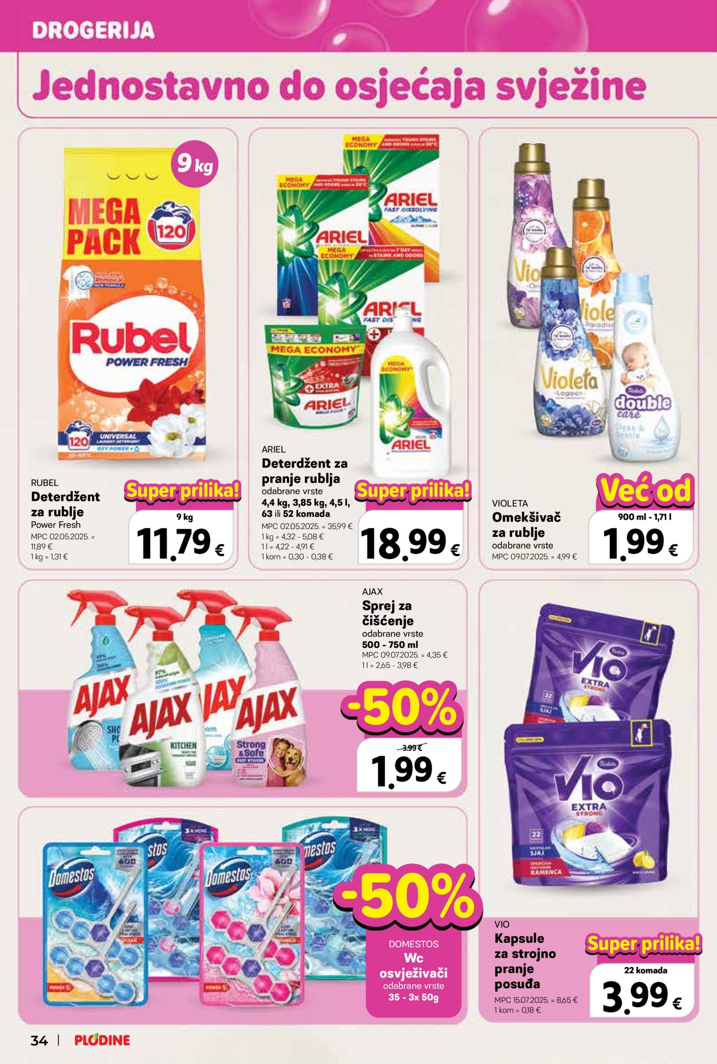 Plodine katalog Akcija 29.10. - 04.11.2025.