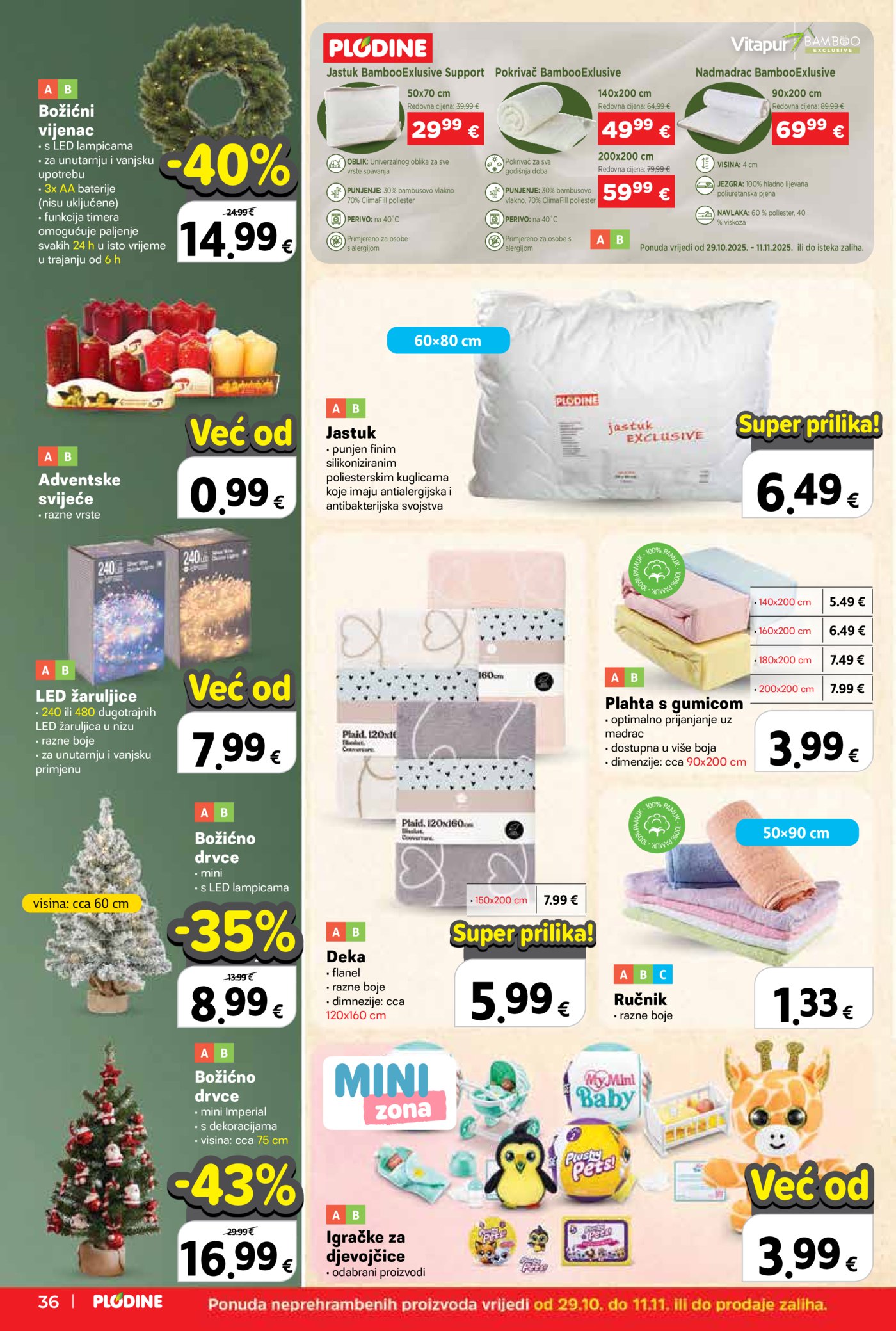 Plodine katalog Akcija 29.10. - 04.11.2025.